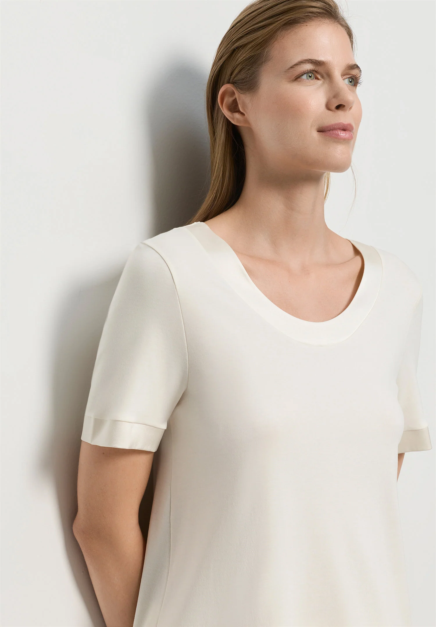 Anilla L/SLV Pajama | misty white 074817-072123 - Image 5