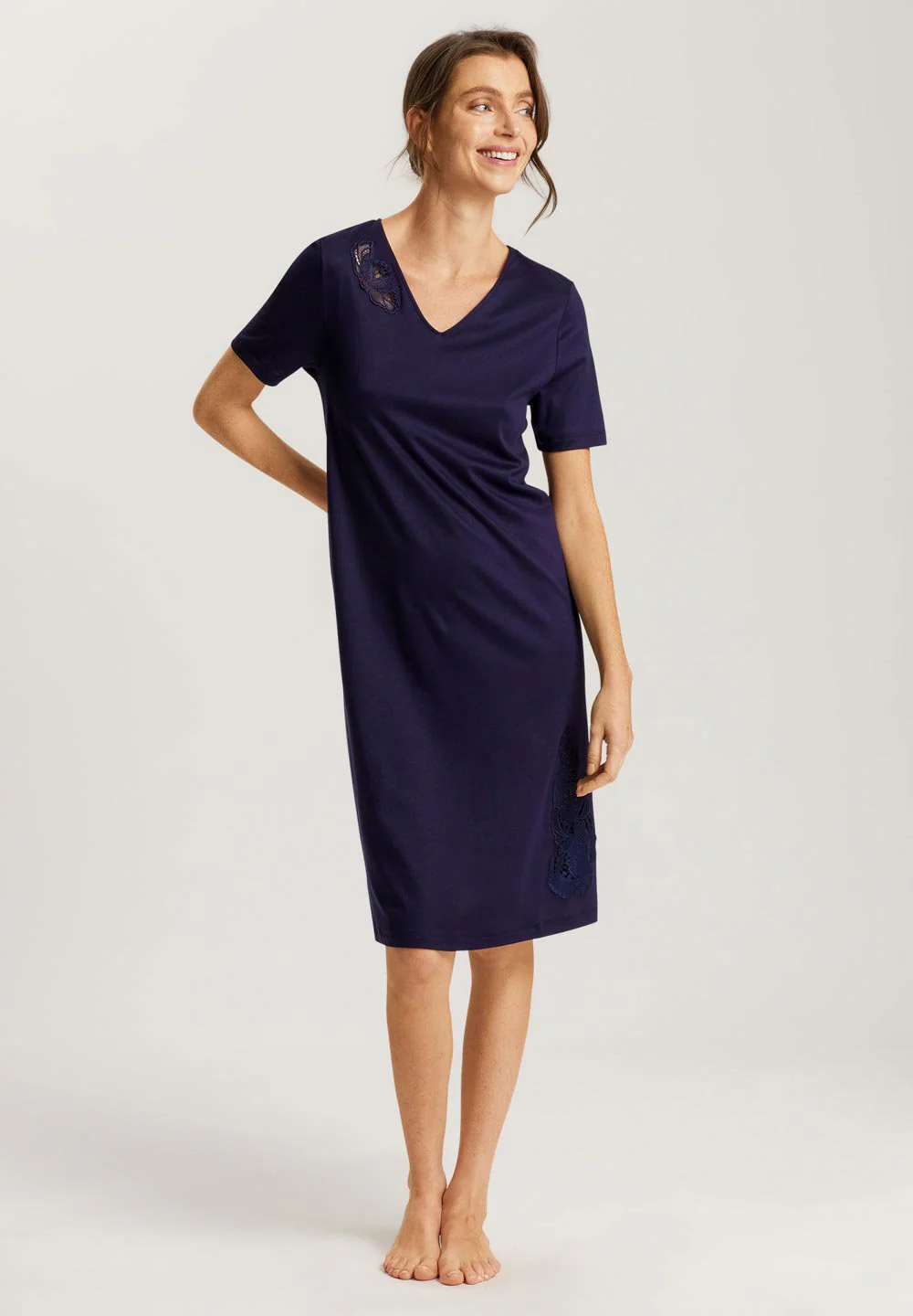 Anne NW S/SLV Nightdress 100cm | evening blue 074891-072621 - Image 5
