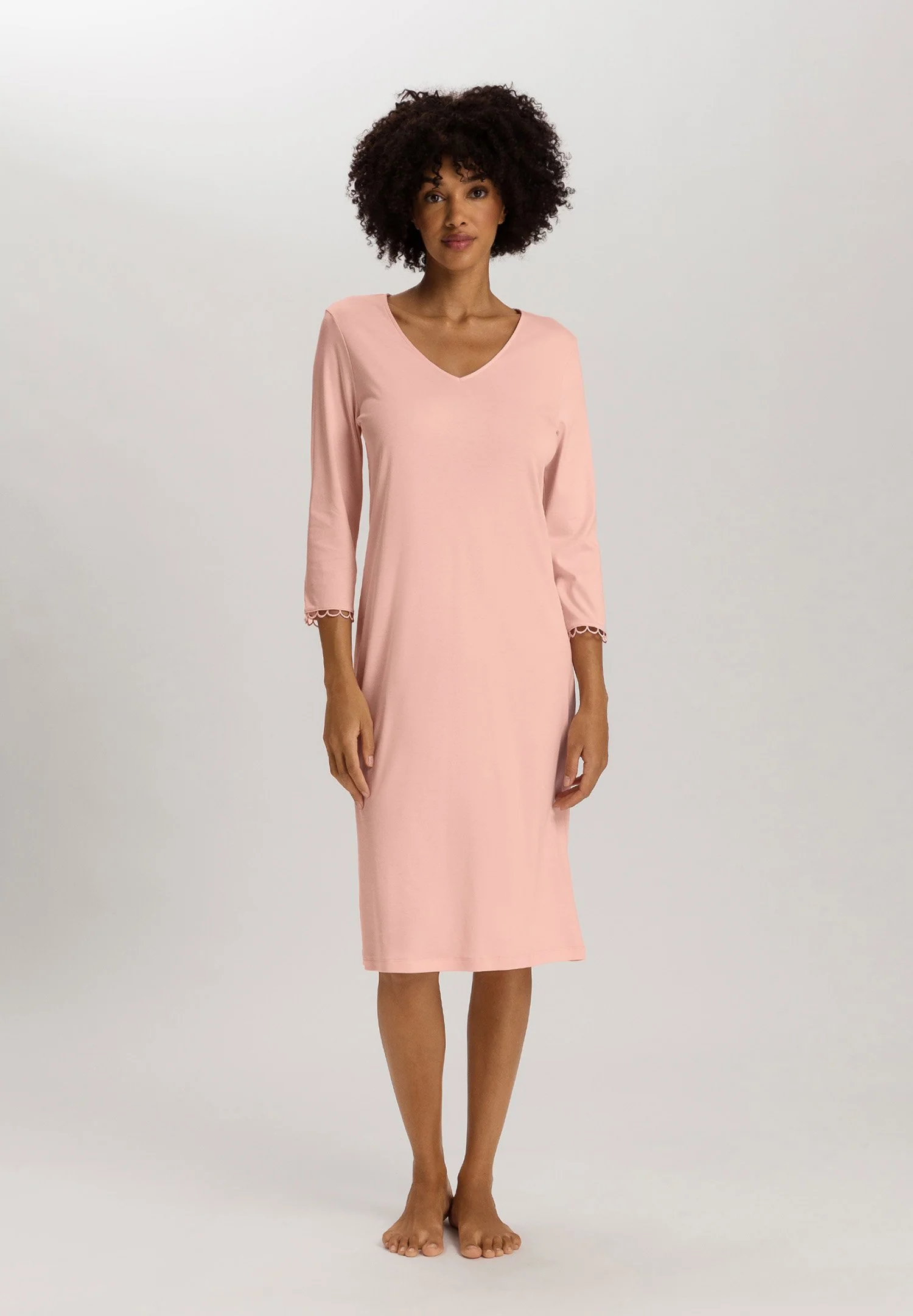Anouk 3/4 SLV Nightdress 110cm | pink blaze 074809-072340 - Image 2