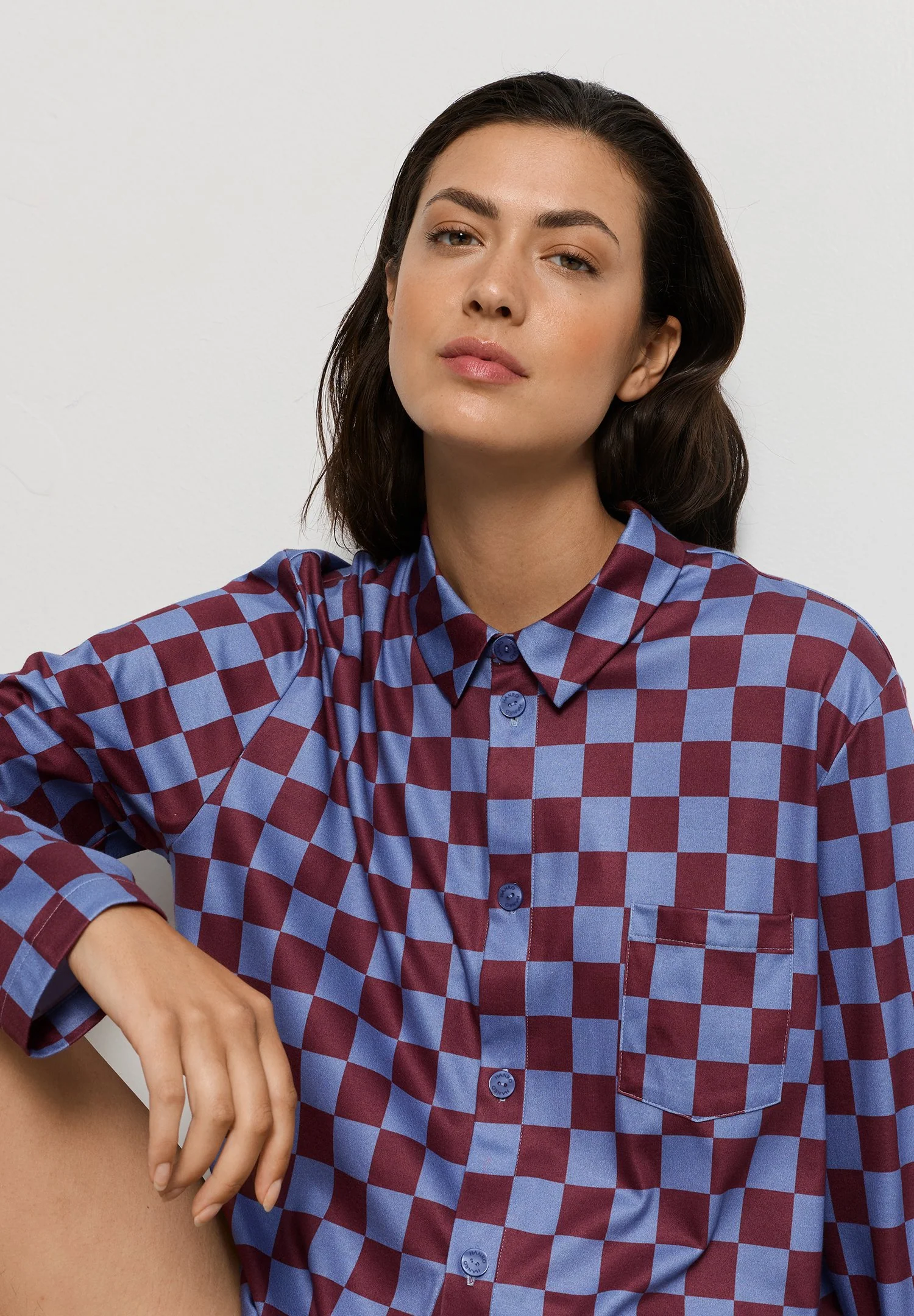 Arthur Arbesser X Hanro L/SLV Shirt | chess print 076347-073068 - Image 11