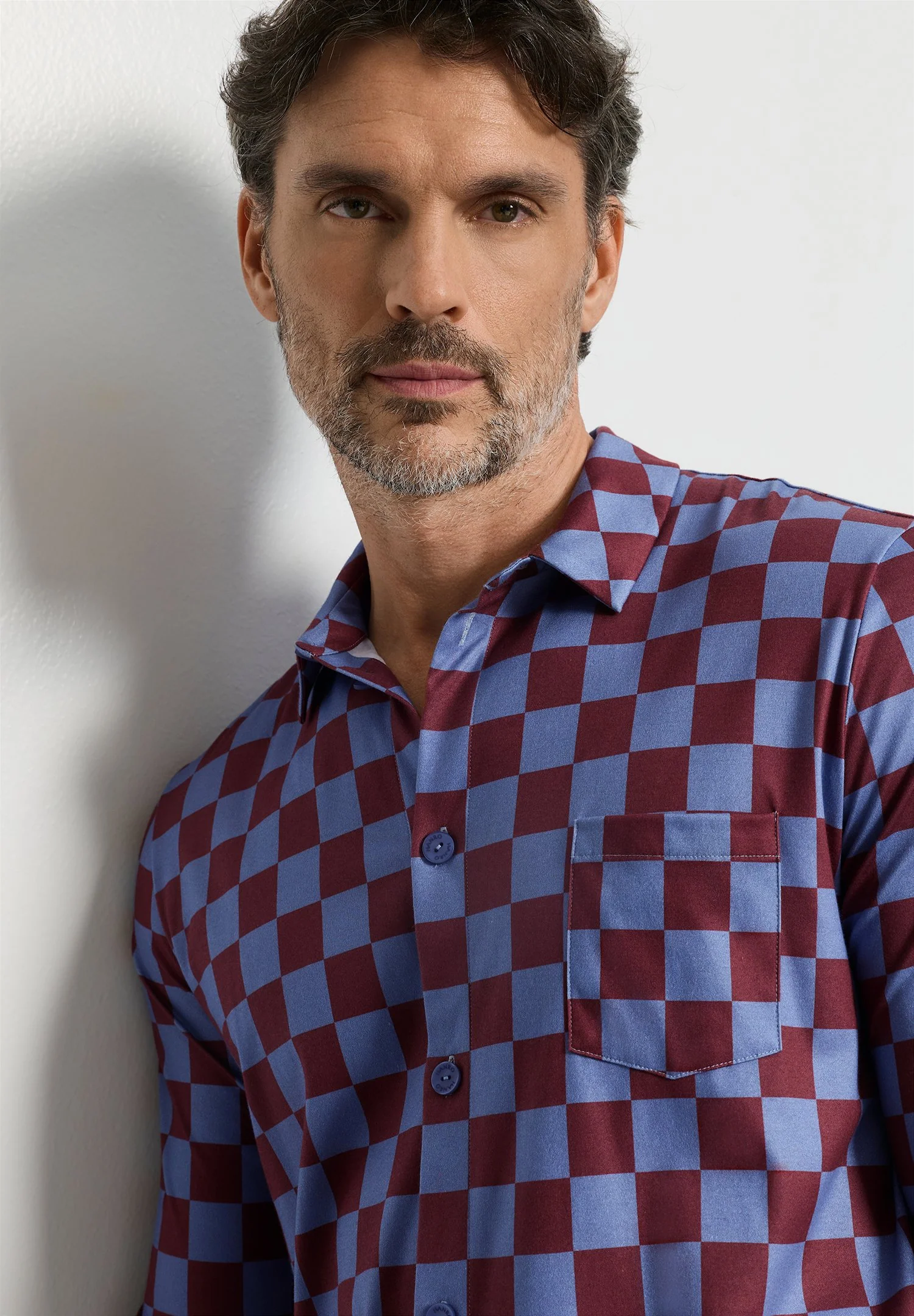 Arthur Arbesser X Hanro L/SLV Shirt | chess print 076347-073068 - Image 12