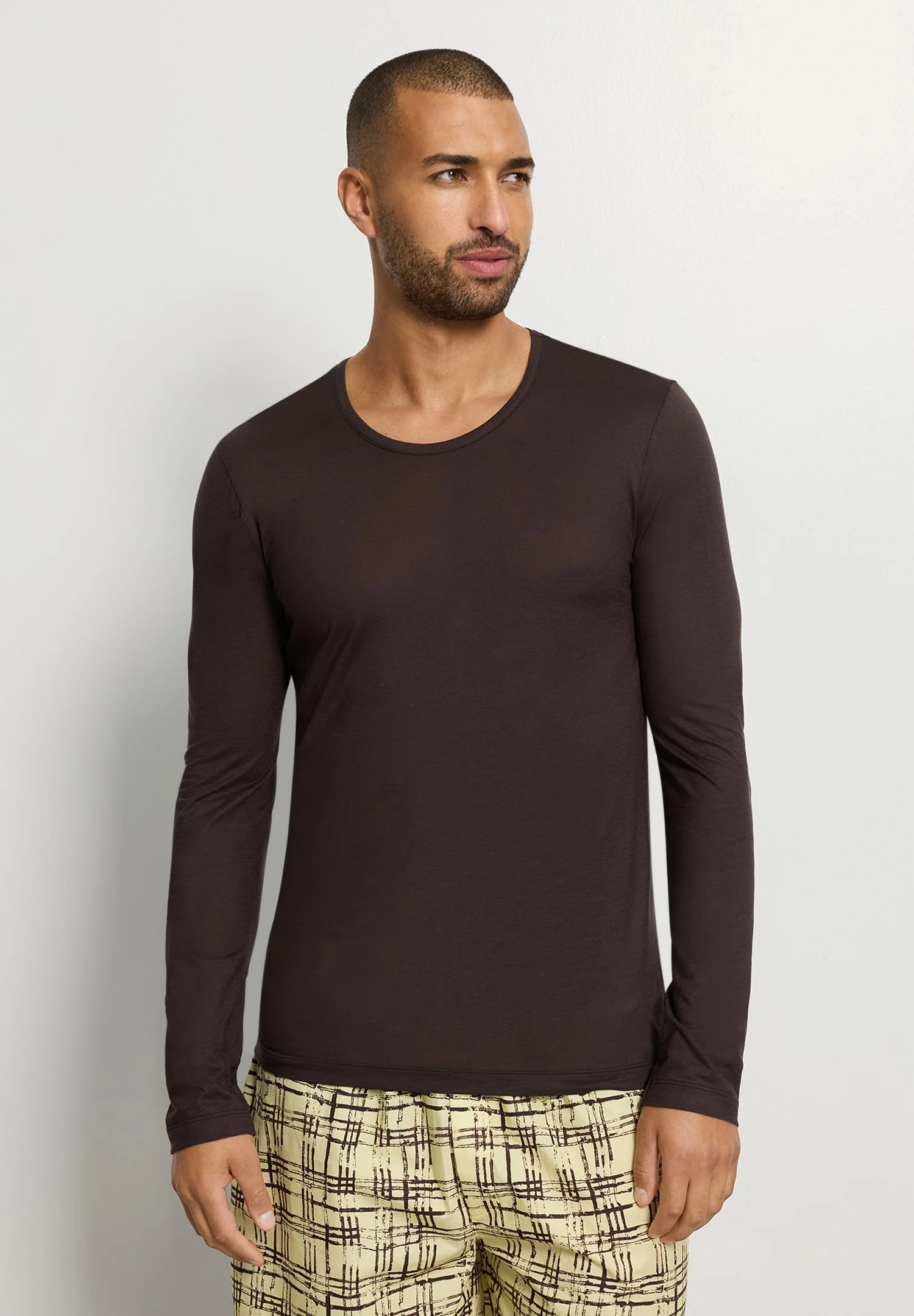 Arthur Arbesser X Hanro L/SLV Shirt | dark pine 076334-072751 - Image 4