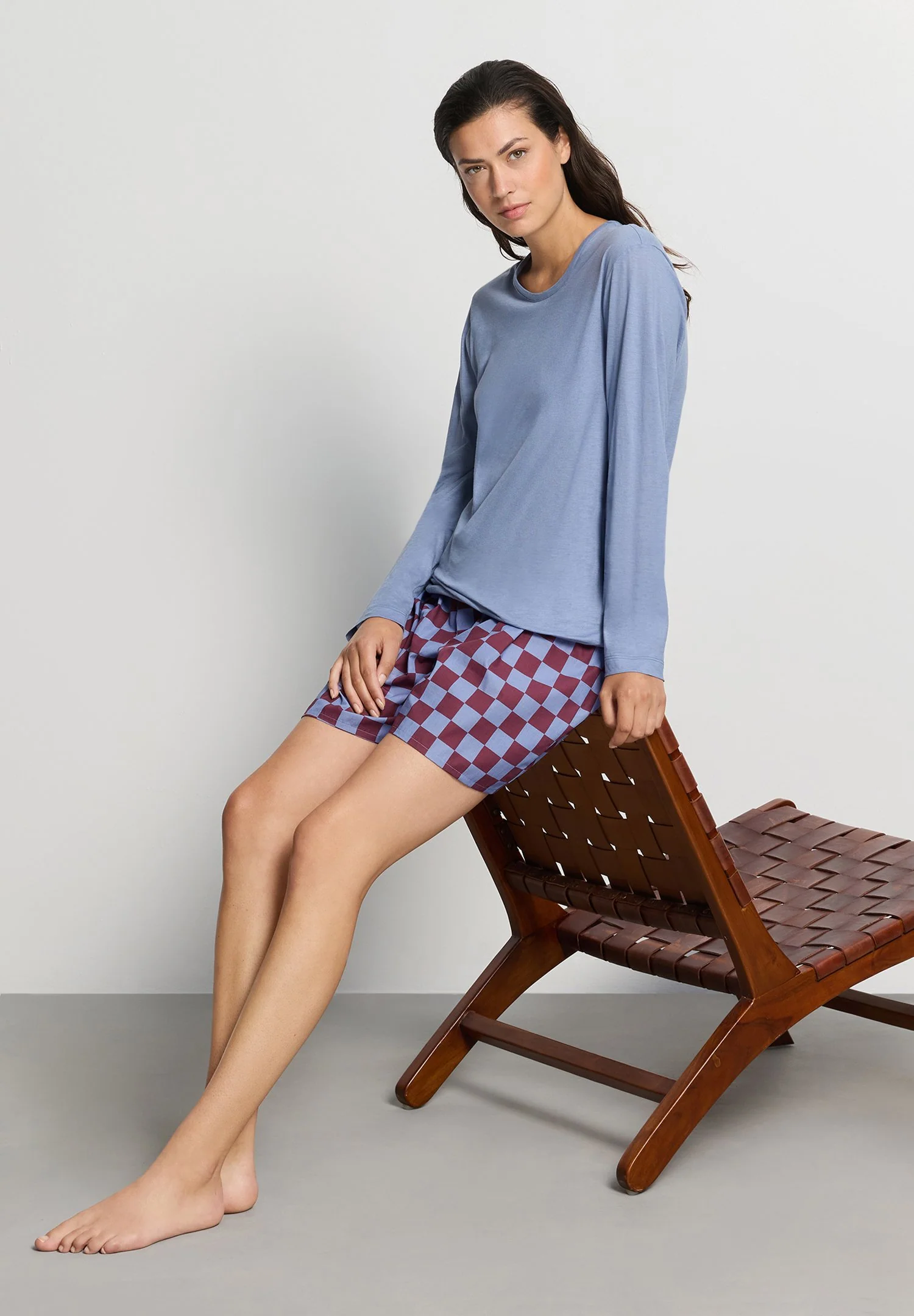 Arthur Arbesser X Hanro L/SLV Shirt | stonewash 076334-072538 - Image 9