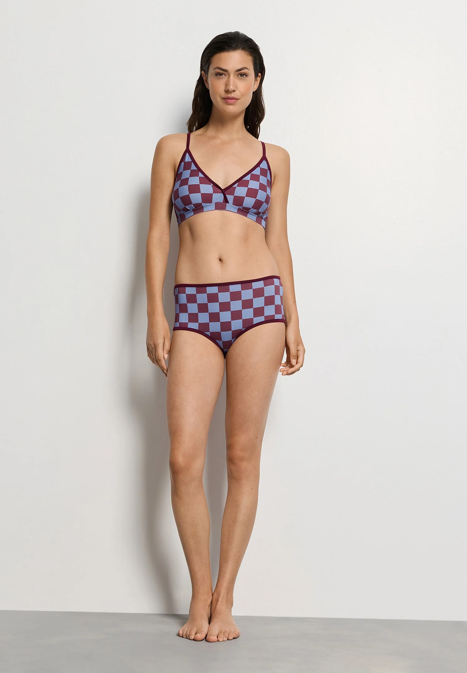 Arthur Arbesser X Hanro Maxi Briefs | chess print 076359-073068 - Image 5