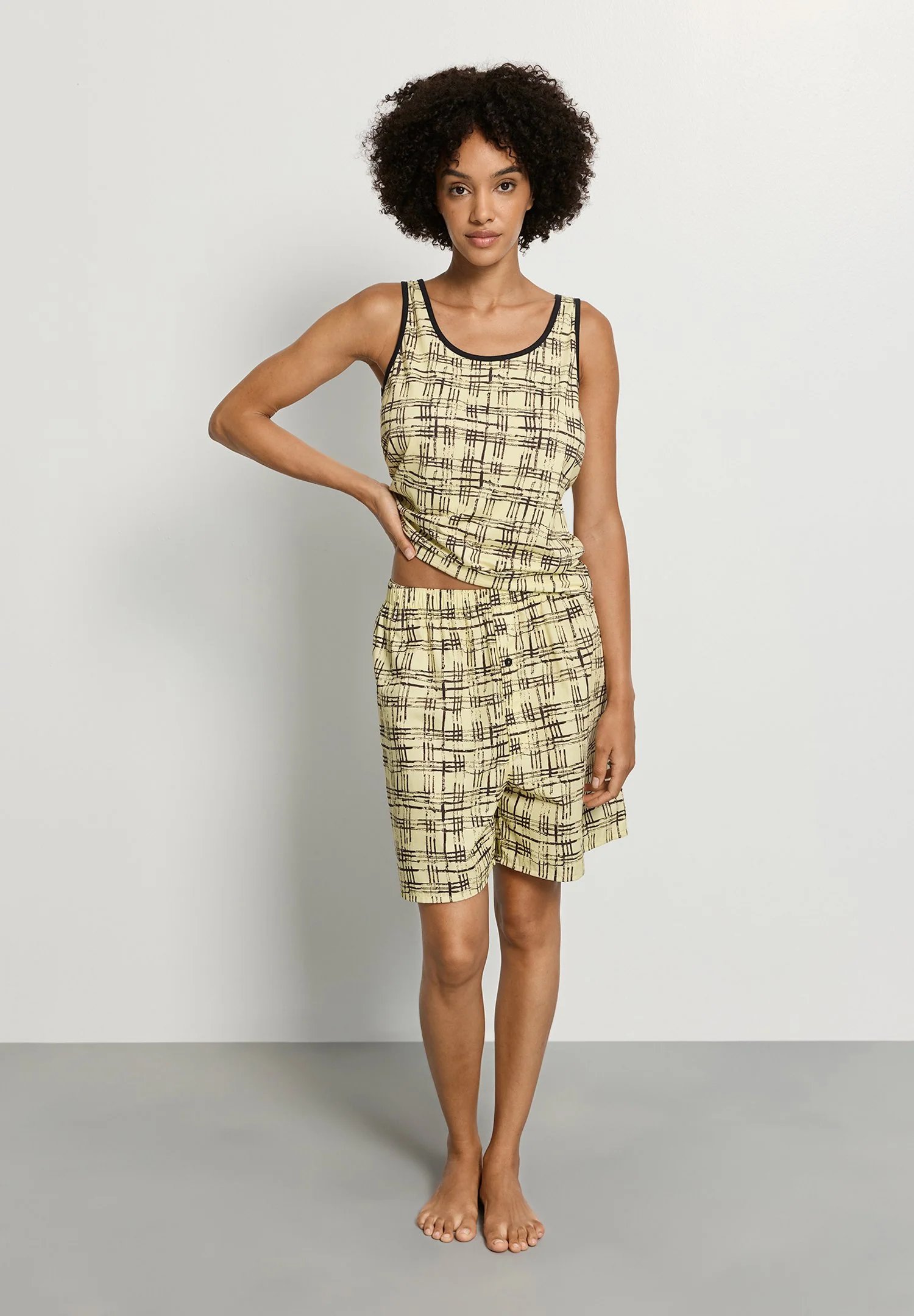Arthur Arbesser X Hanro Tank Top | tartan print 076342-073069 - Image 10