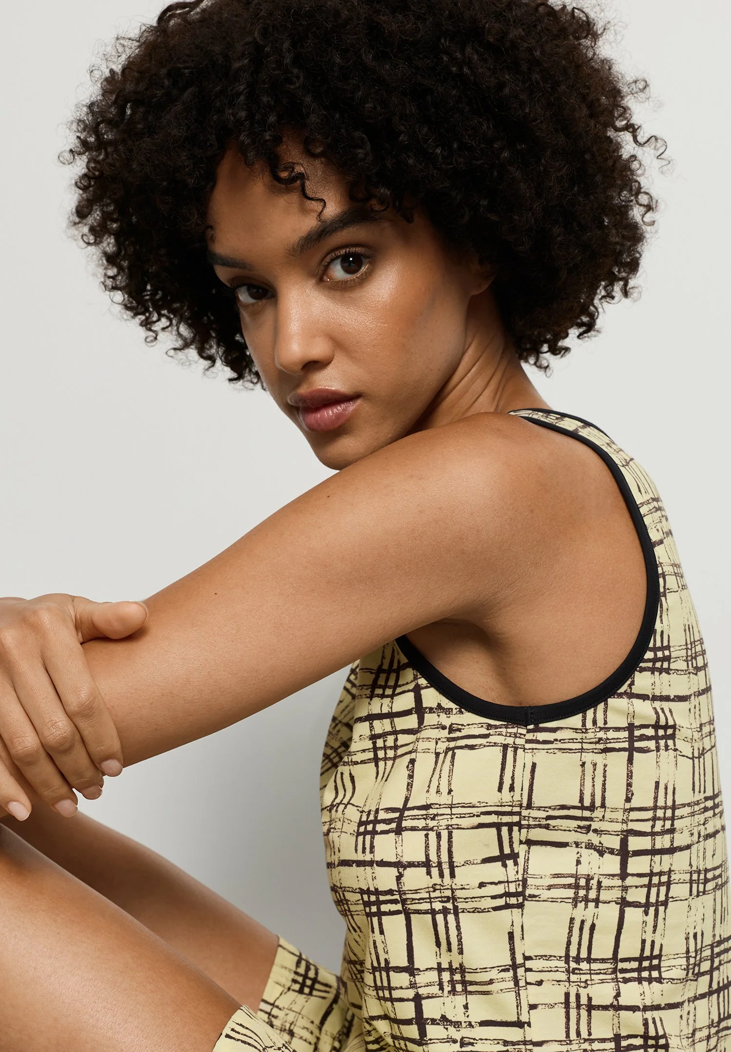 Arthur Arbesser X Hanro Tank Top | tartan print 076342-073069 - Image 11