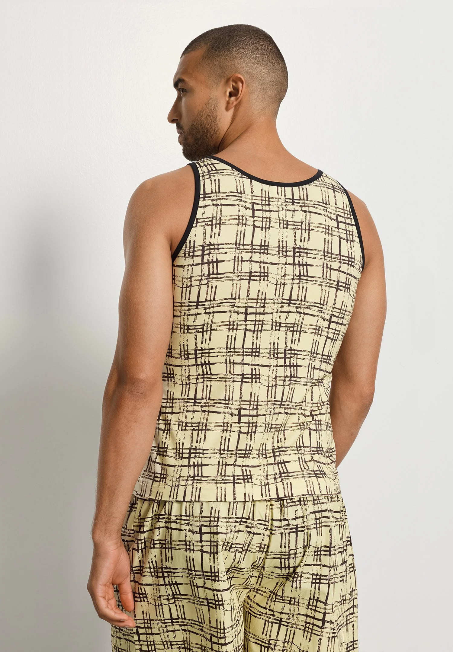 Arthur Arbesser X Hanro Tank Top | tartan print 076342-073069 - Image 7