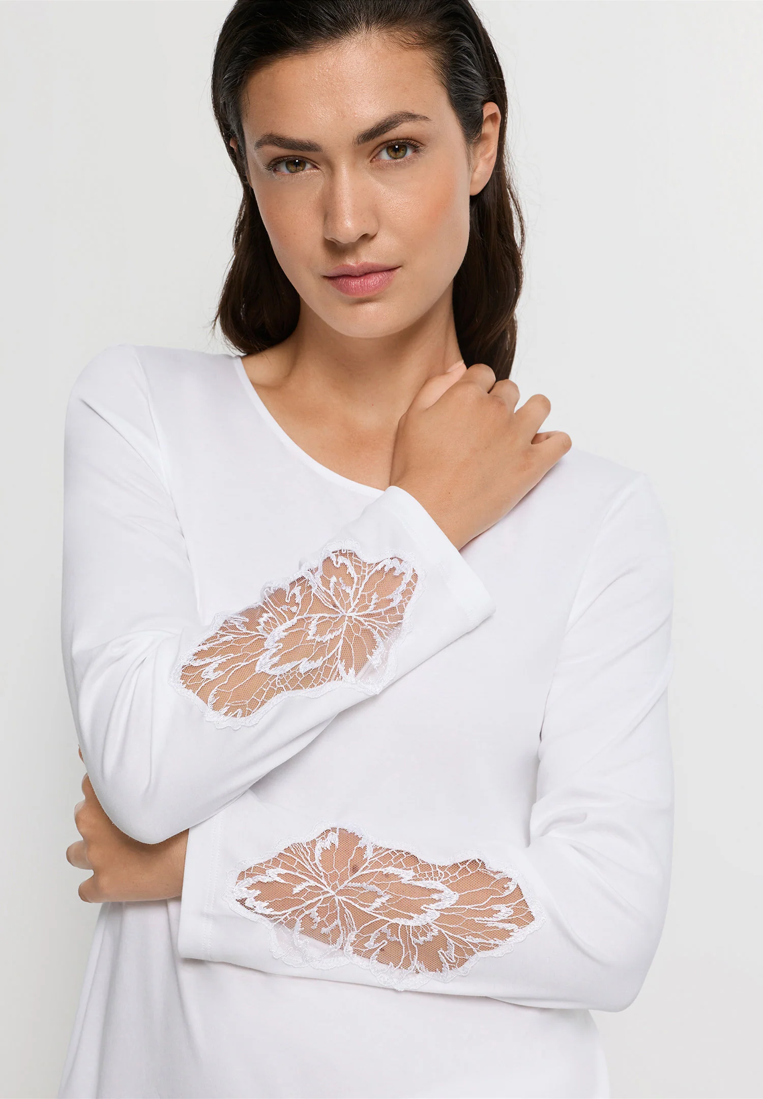 Belen NW L/SLV Pajama | white 074748-070101 - Image 5