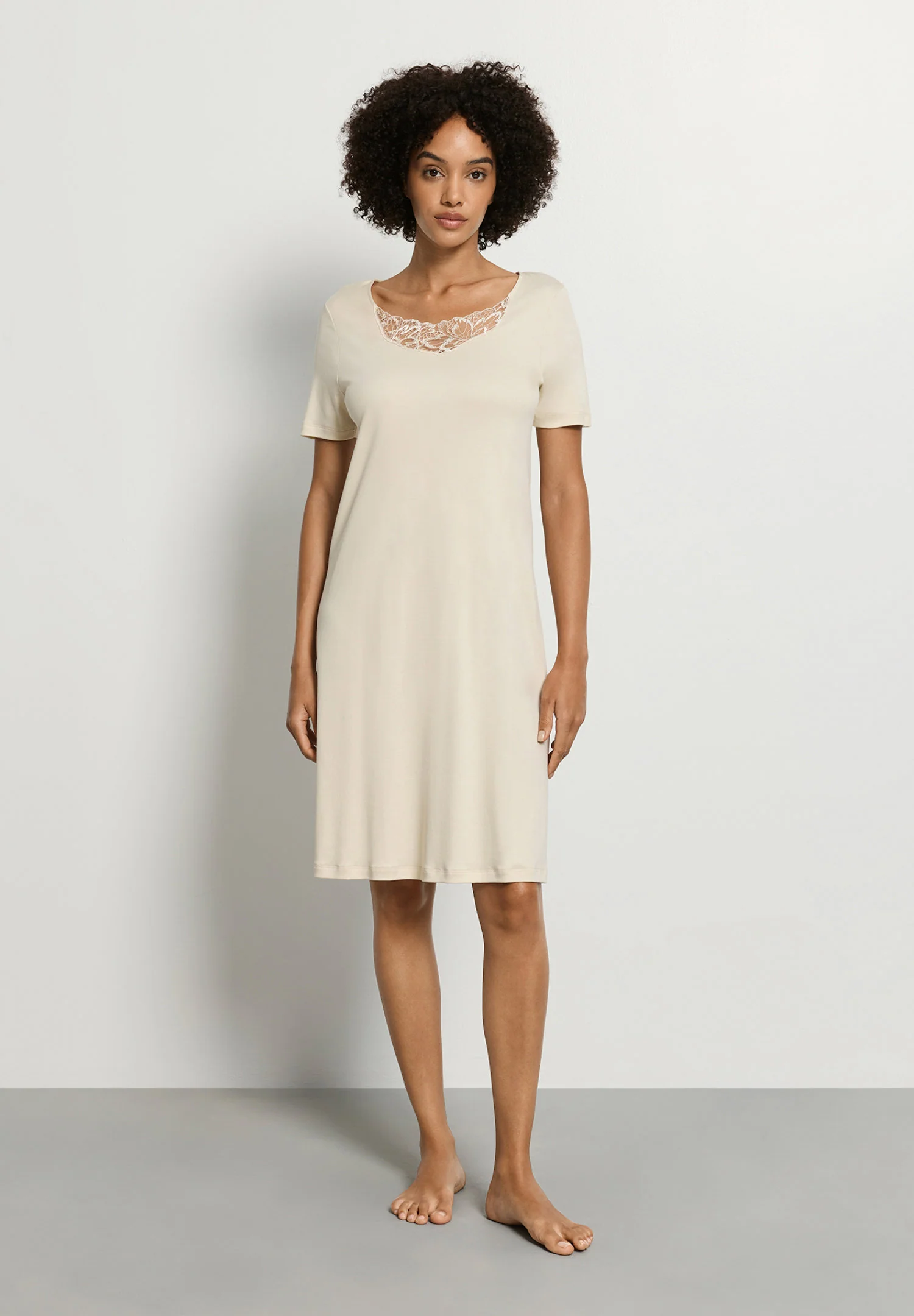 Belen NW S/SLV Nightdress 100cm | summer sand 074746-072811 - Image 5