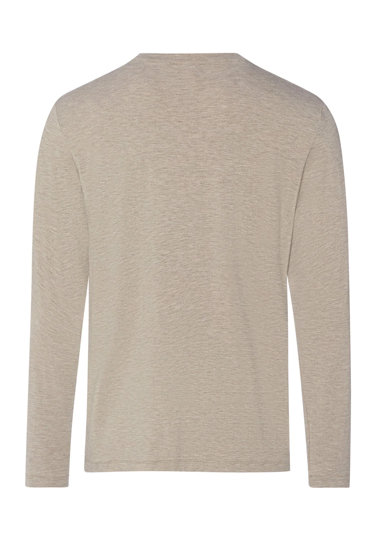 Casuals L/SLV Shirt V-Neck | hazelnut melange 075036-073115 - Image 3