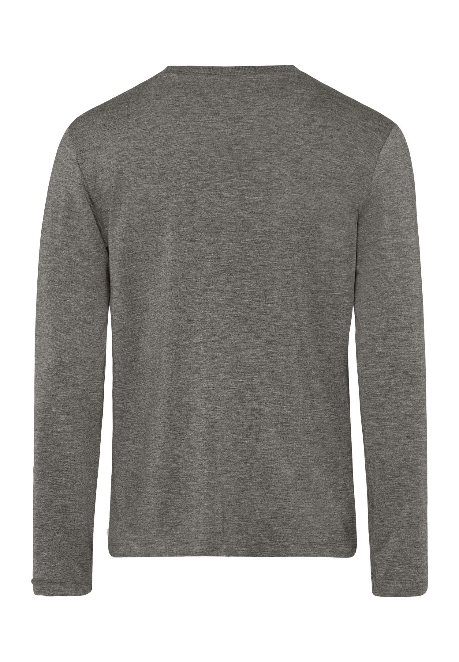 Casuals L/SLV Shirt V-Neck | stone melange 075036-071945 - Image 3
