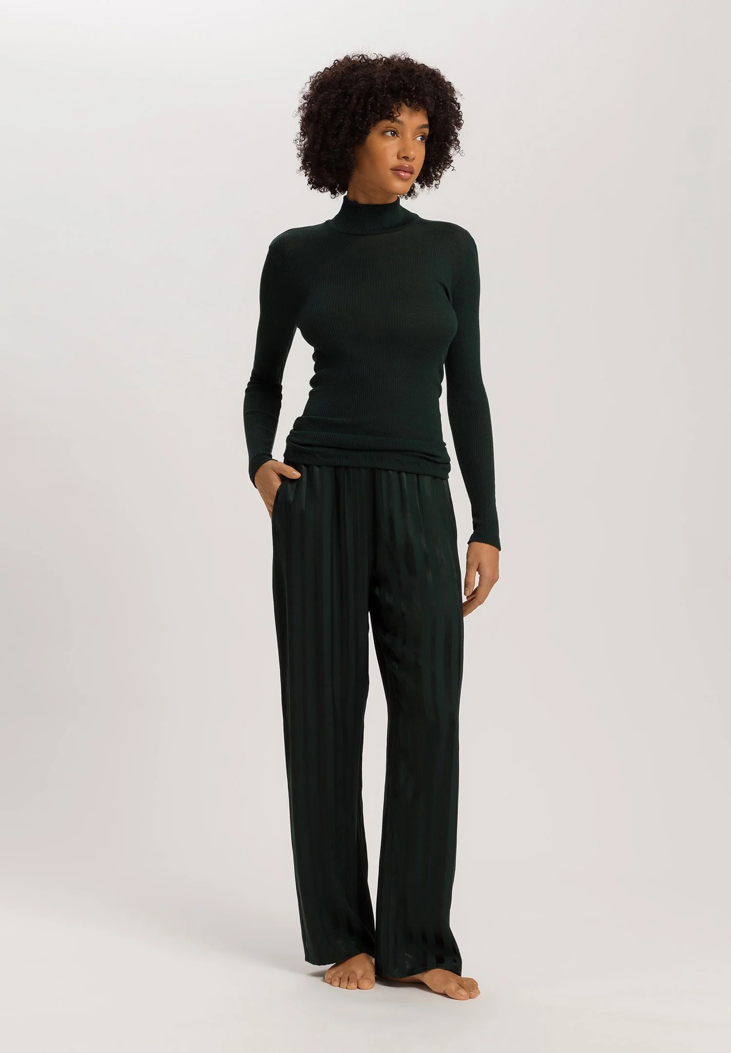 Celeste Turtle-Neck Shirt | dark malachite 070818-072709 - Image 5
