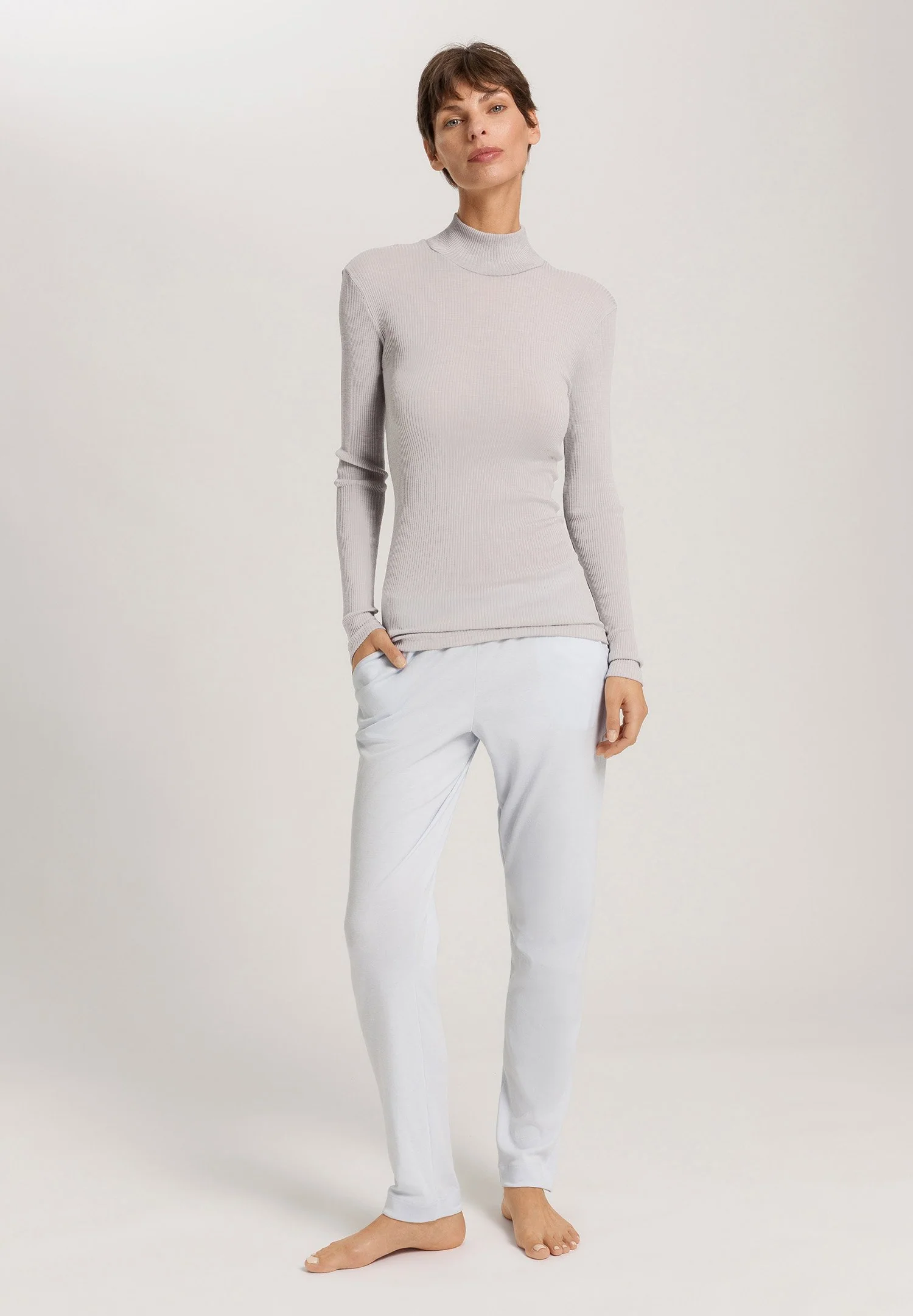 Celeste Turtle-Neck Shirt | silver vapor 070818-072652 - Image 5