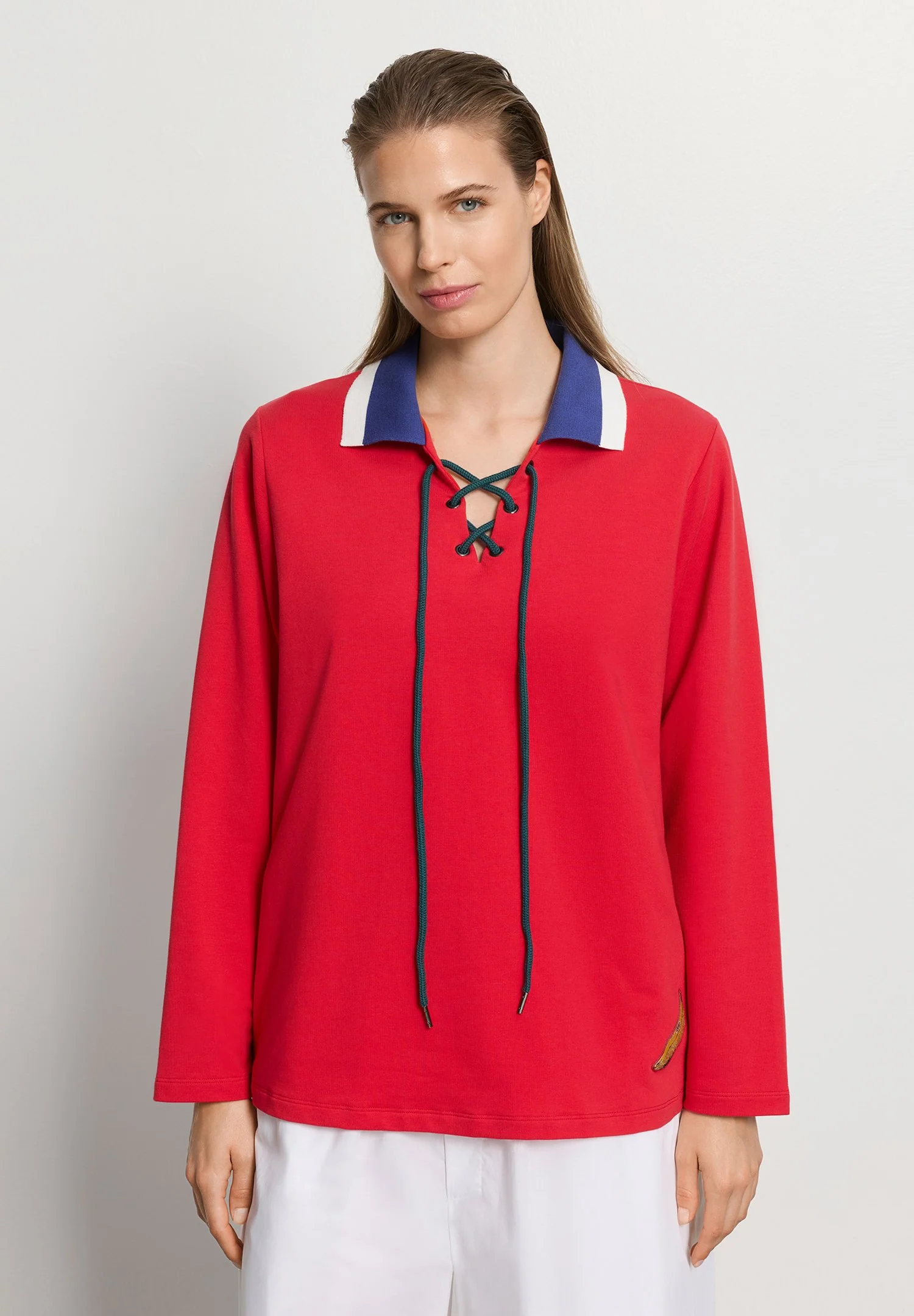 Charlotte Adam L/SLV Shirt | cherry red 074718-072442 - Image 5