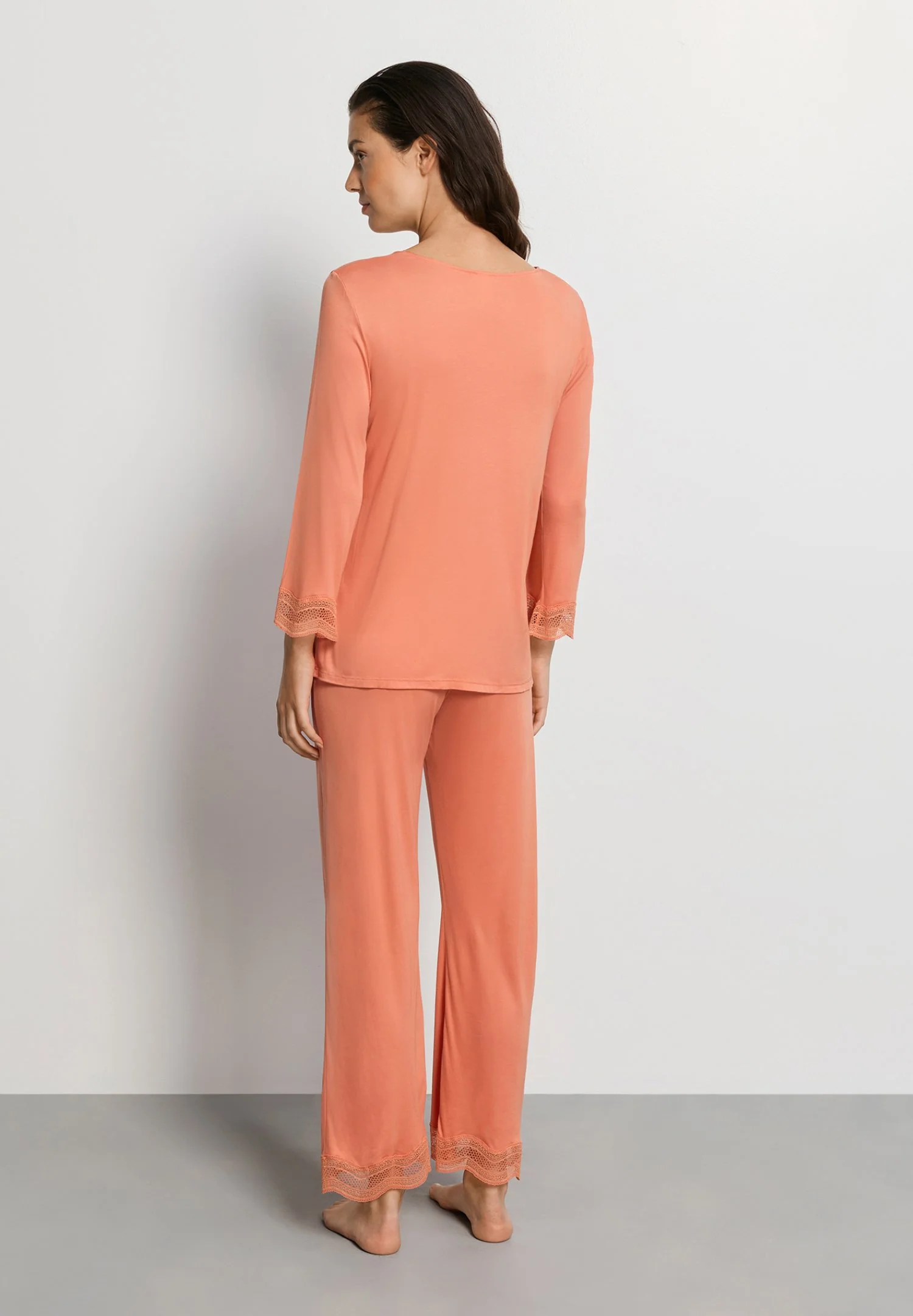 Cira NW L/SLV Pyjama Crop Pants | light carnelian 074743-072288 - Image 5