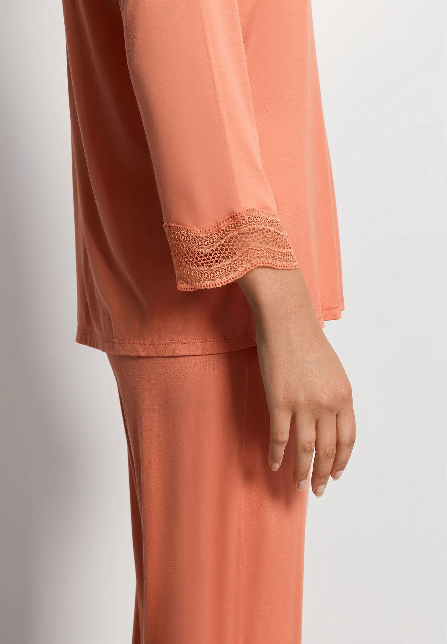 Cira NW L/SLV Pyjama Crop Pants | light carnelian 074743-072288 - Image 6