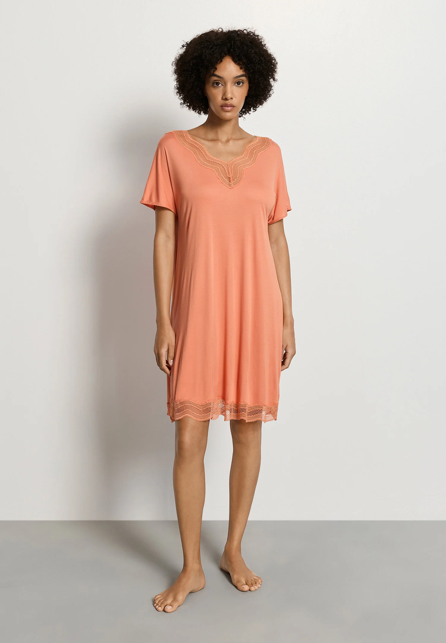 Cira NW S/SLV Nightdress 95cm | light carnelian 074742-072288 - Image 2