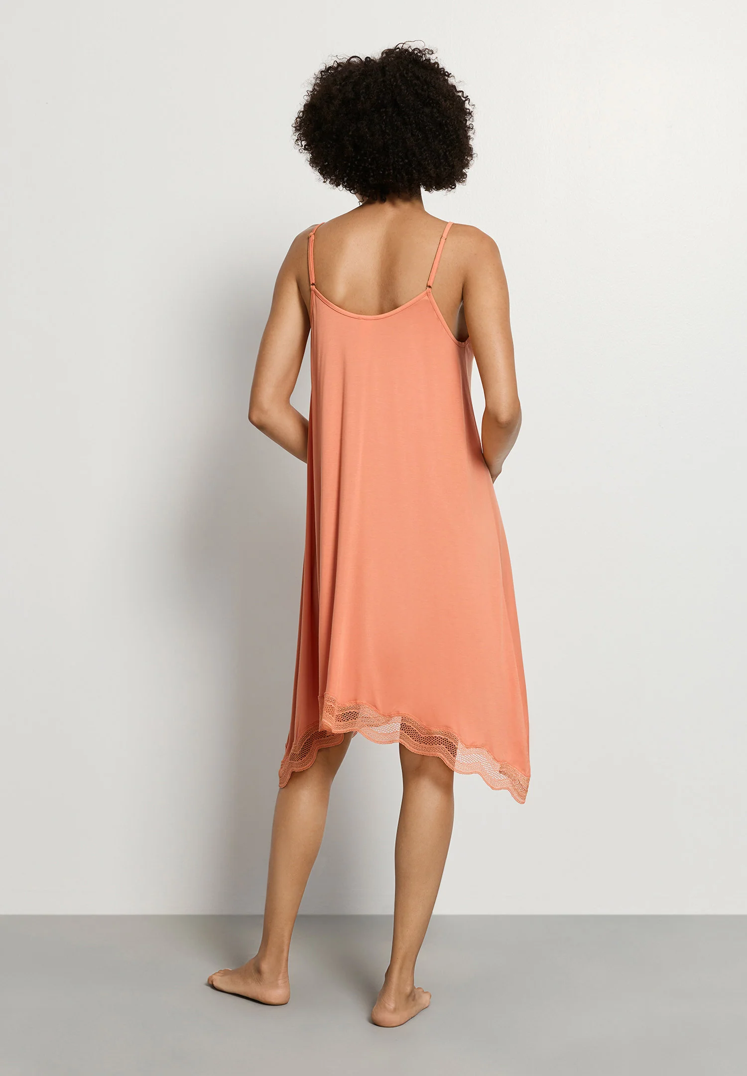 Cira NW Spaghetti Dress 95cm | light carnelian 074741-072288 - Image 4