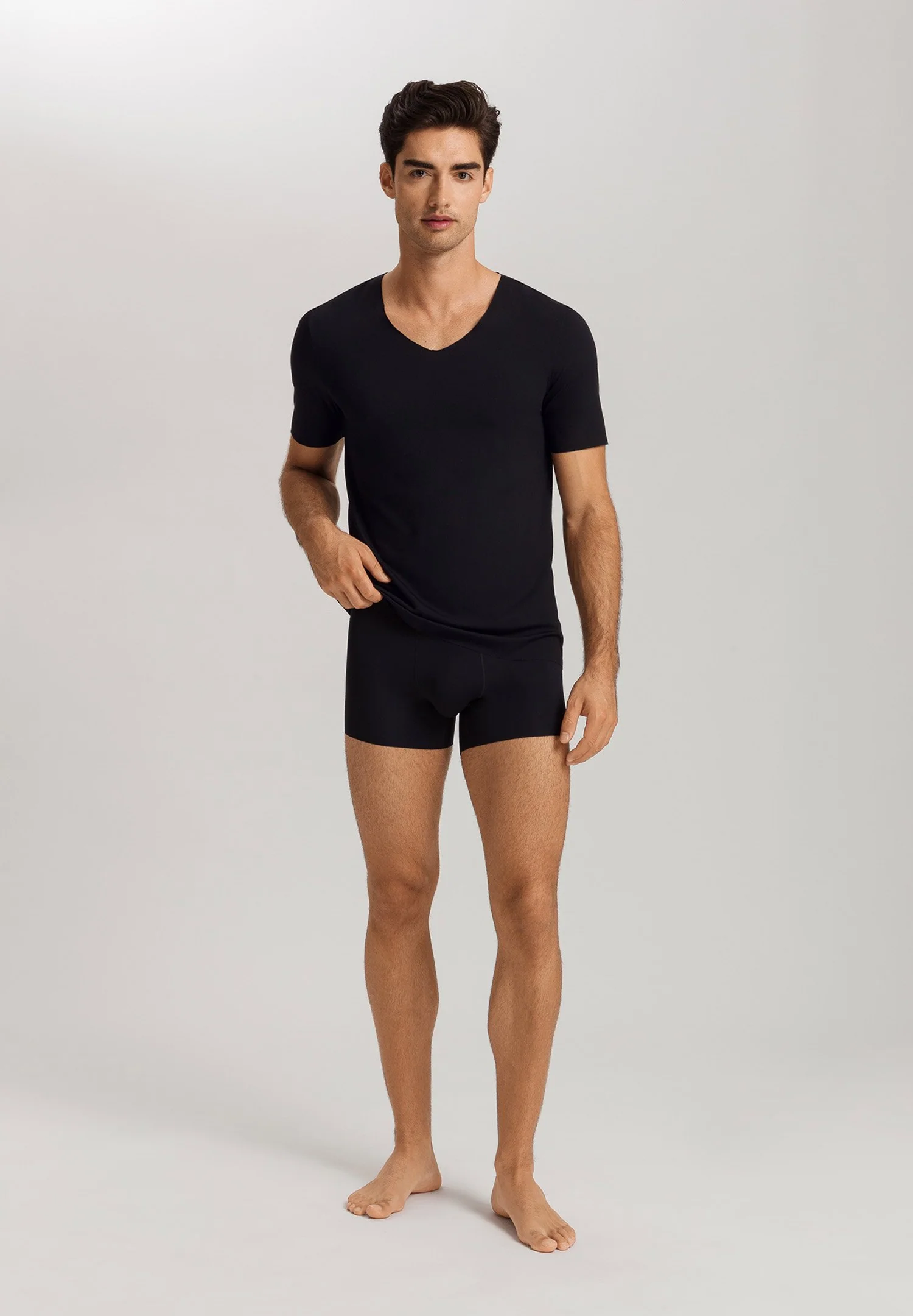 Clean Cut S/SLV Shirt V-Neck | black 073251-070019 - Image 5