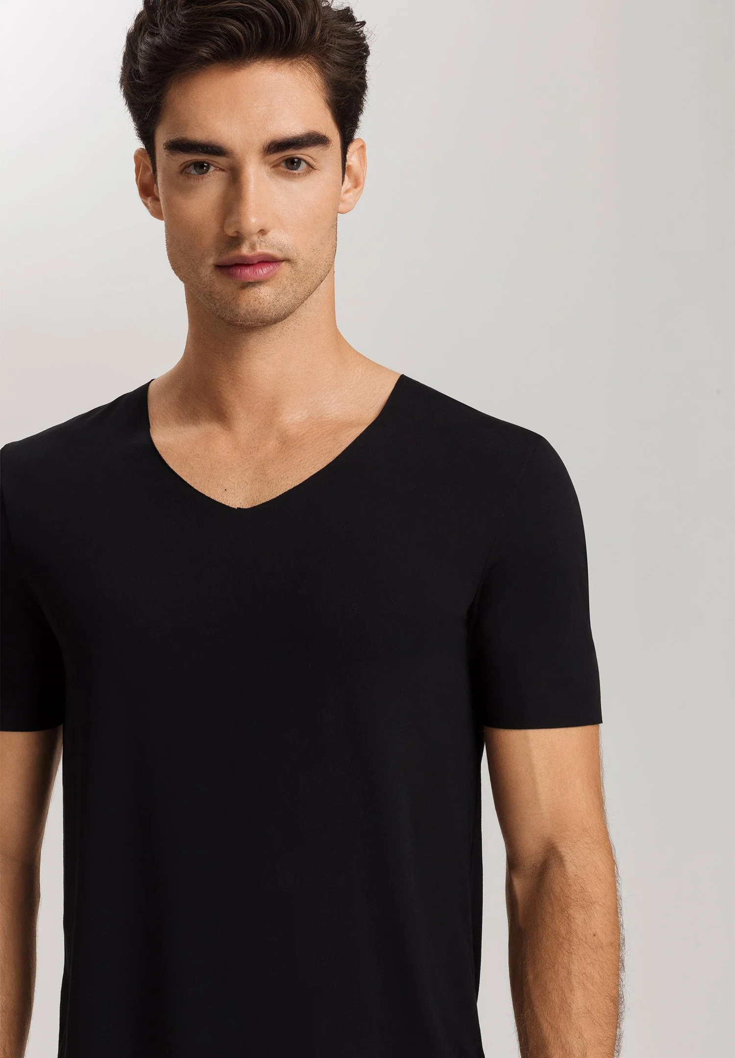 Clean Cut S/SLV Shirt V-Neck | black 073251-070019 - Image 6