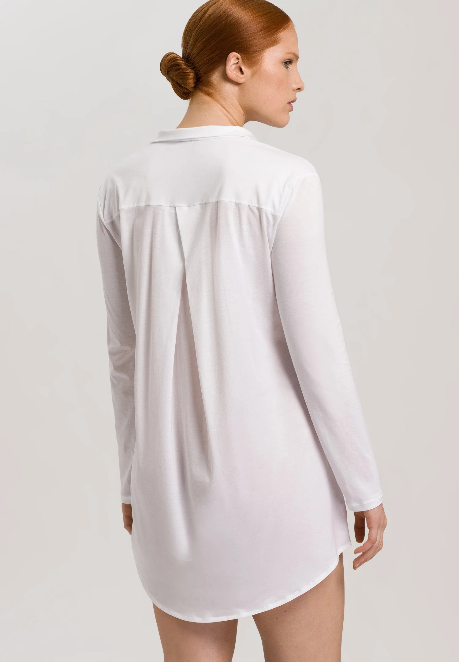 Cotton Deluxe L/SLV Nightdress 90cm | white 077958-070101 - Image 4