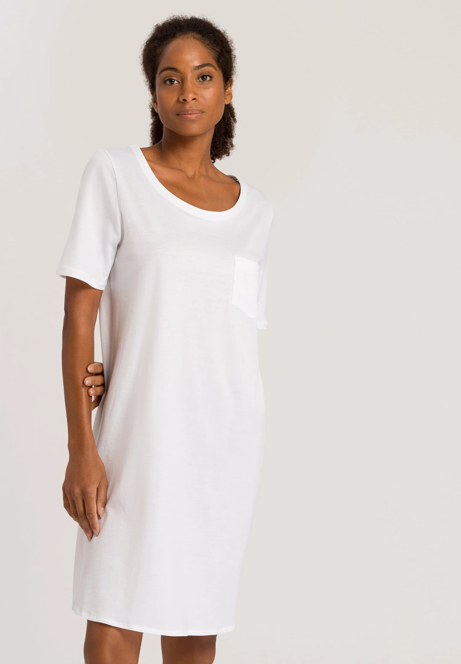 Cotton Deluxe S/SLV Nightdress 90cm | white 077953-070101 - Image 2