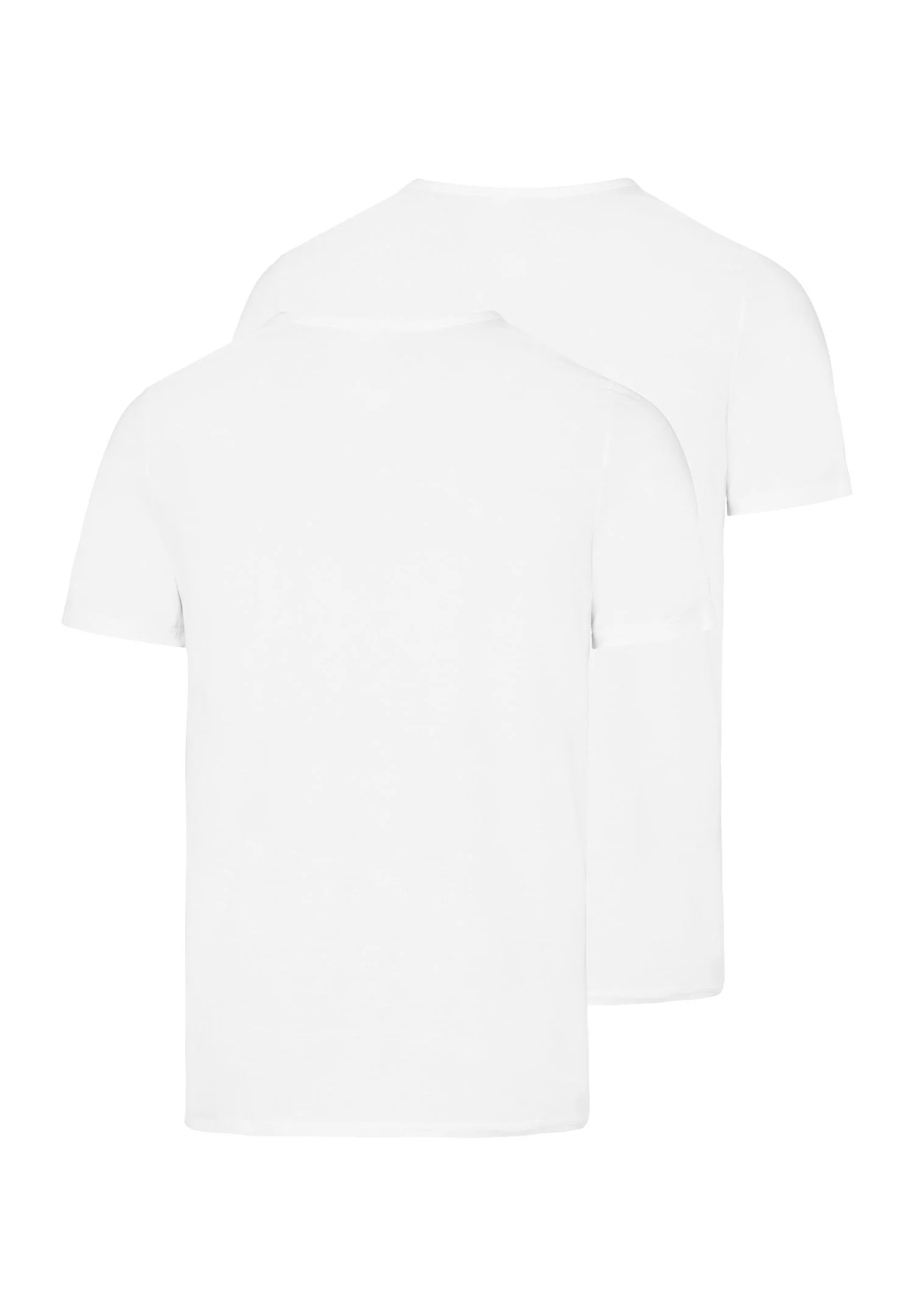 Cotton Essentials S/SLV Shirts 2Pack | white 073110-070101 - Image 3