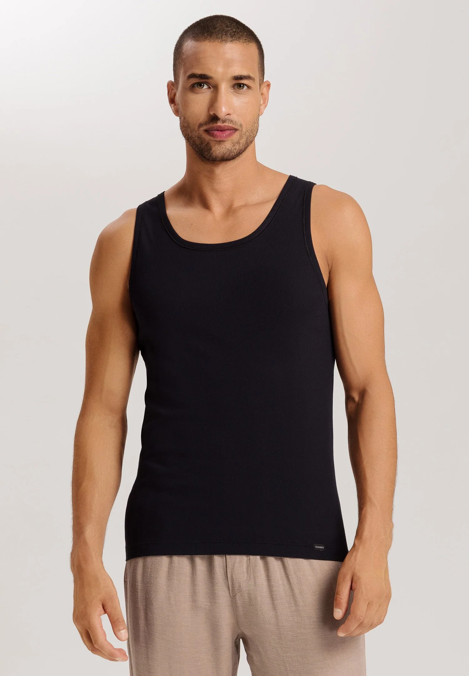 Cotton Essentials Tank Top | black 073111-070019 - Image 2