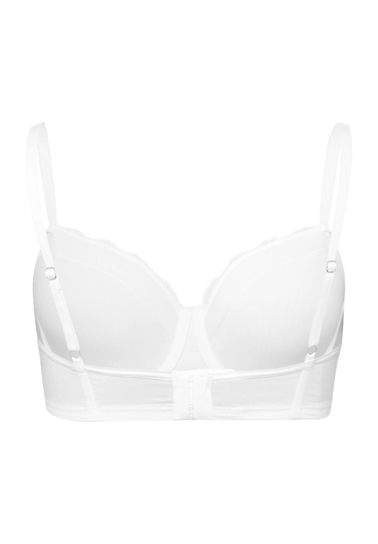 Cotton Lace Padded Bra | white 072433-070101 - Image 3