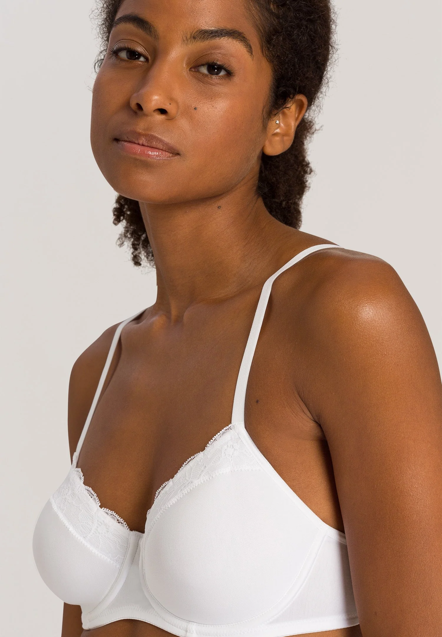 Cotton Lace Padded Bra | white 072433-070101 - Image 6