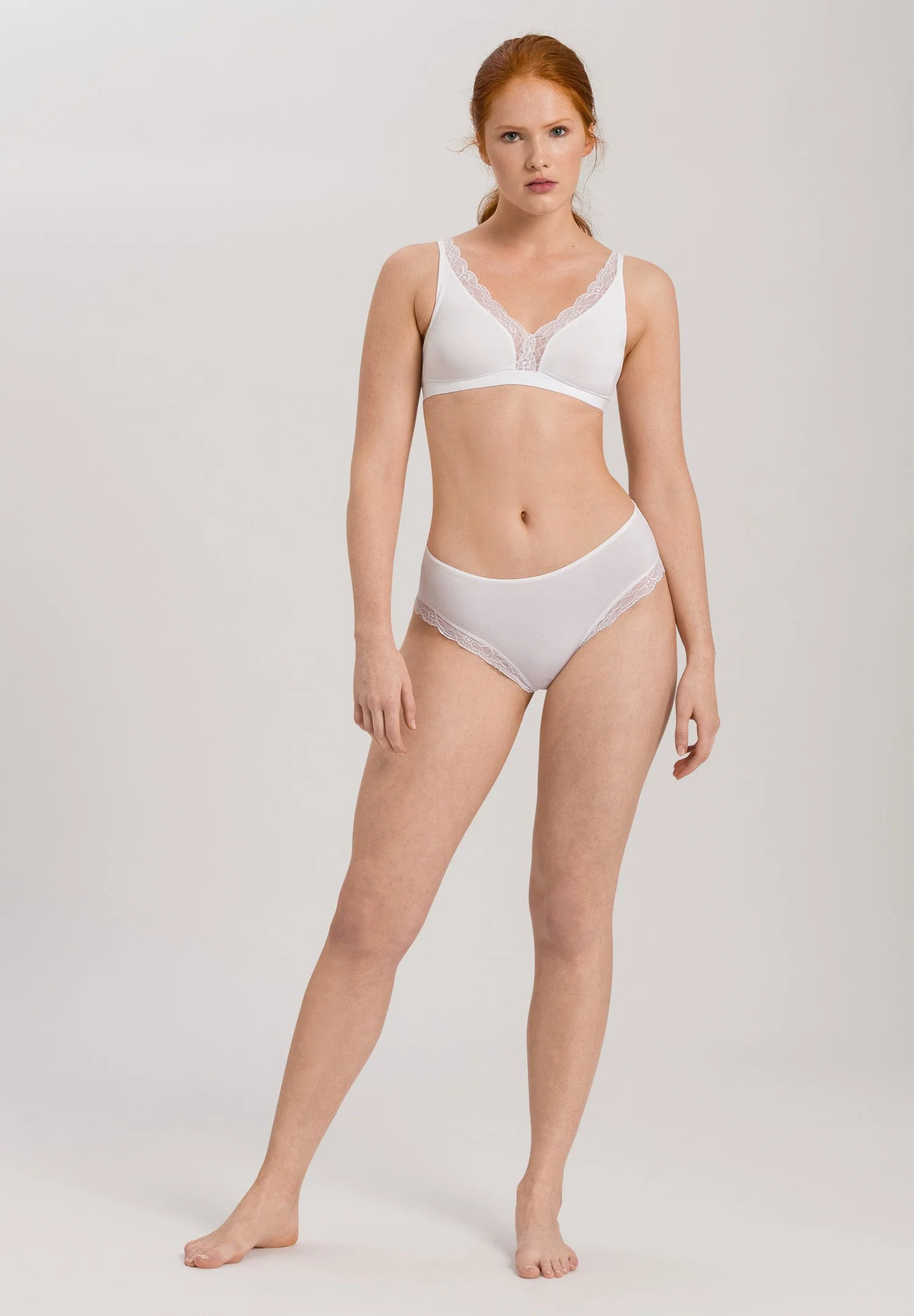 Cotton Lace Soft Cup Bra | white 072431-070101 - Image 5