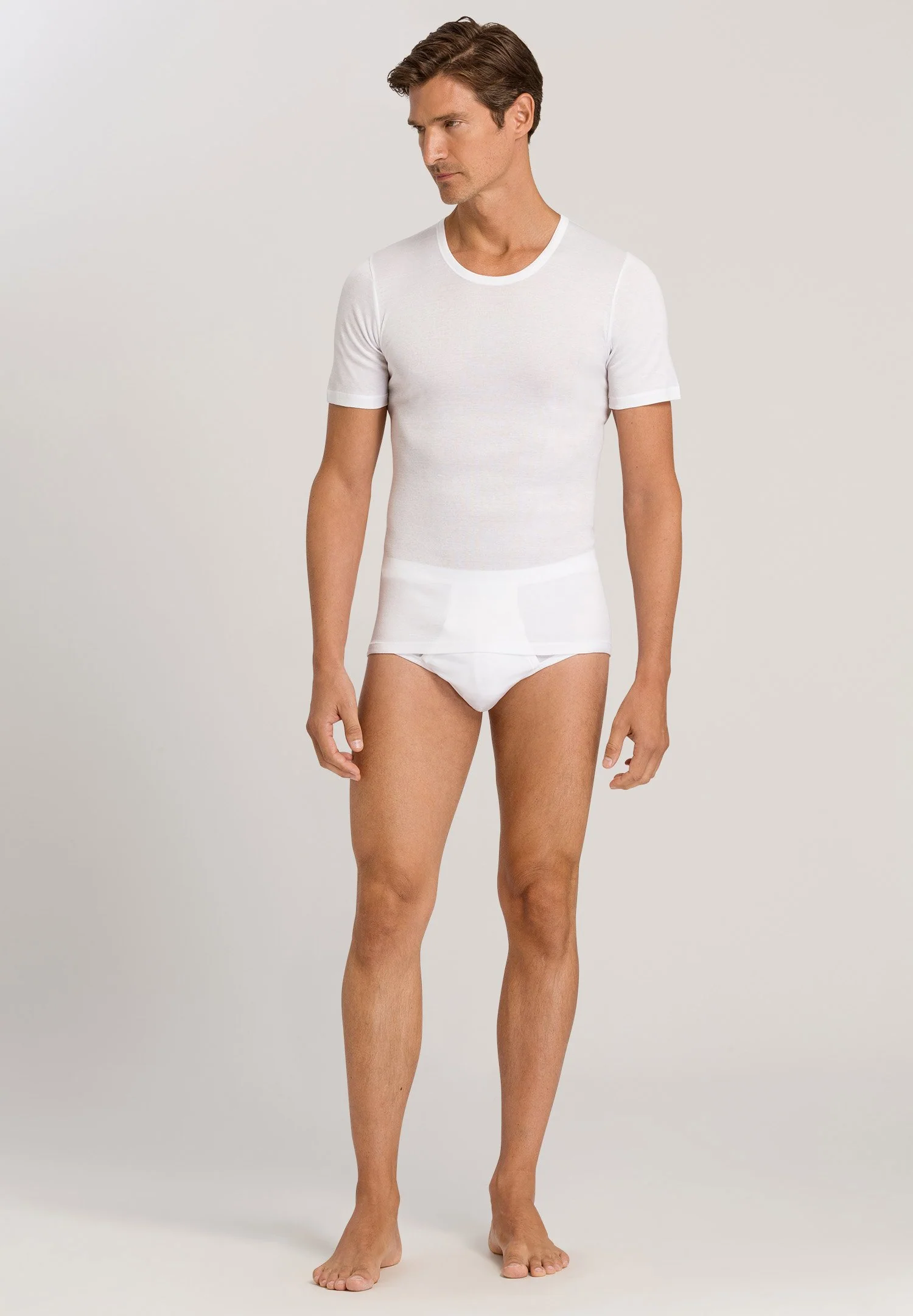 Cotton Pure Briefs with fly | white 073630-070101 - Image 5