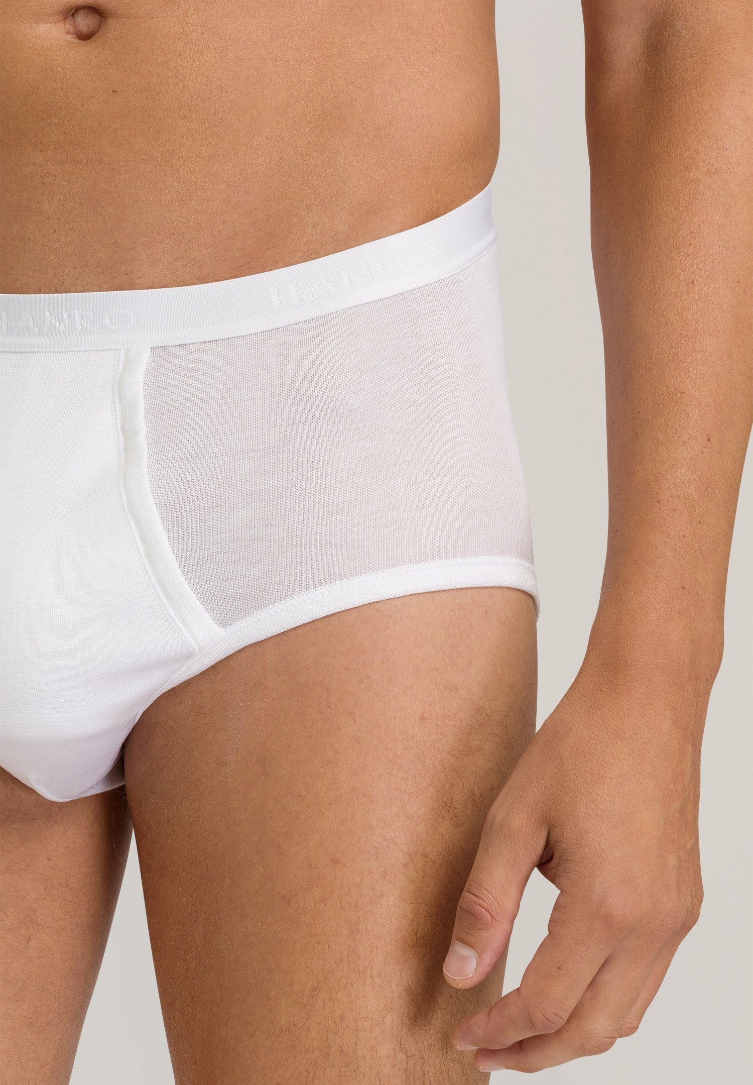 Cotton Pure Briefs with fly | white 073630-070101 - Image 6