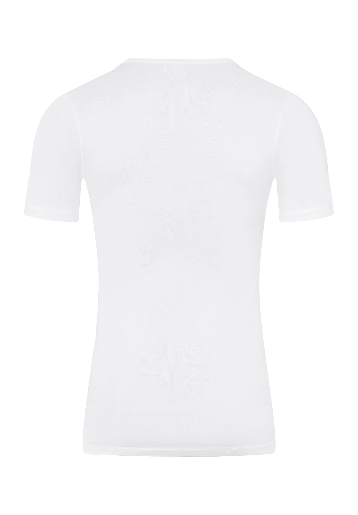 Cotton Pure S/SLV Shirt V-Neck | white 073665-070101 - Image 3