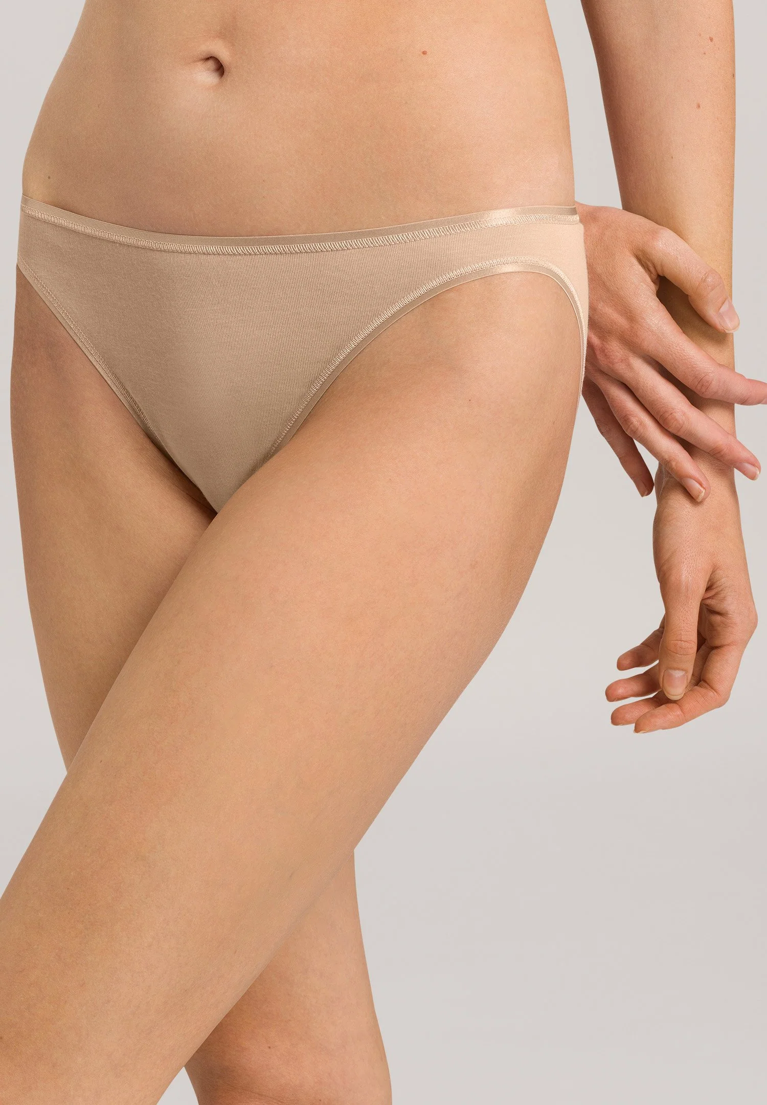 Cotton Seamless Mini Briefs | beige 071624-070274 - Image 2