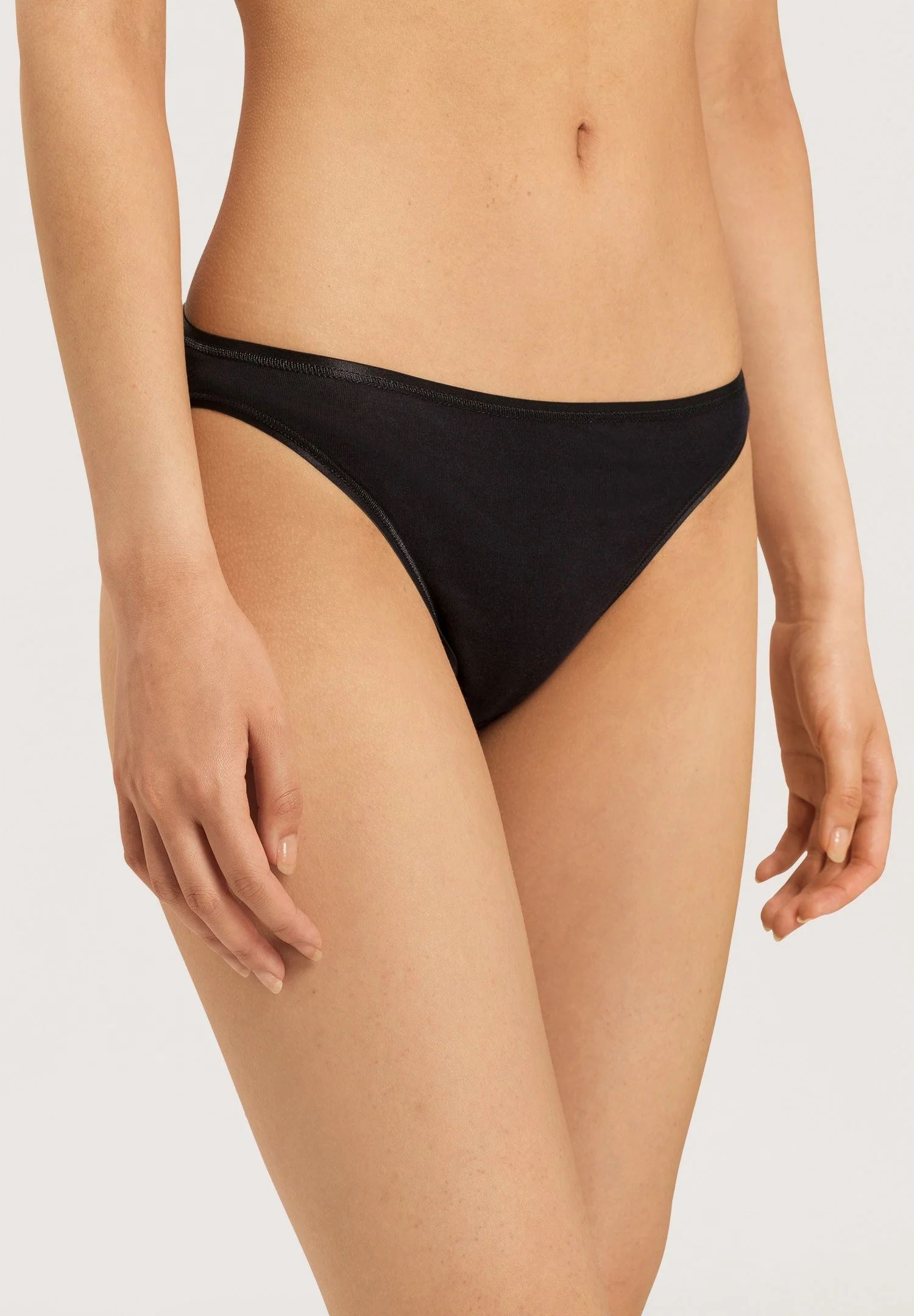 Cotton Seamless Mini Briefs | black 071624-070019 - Image 2