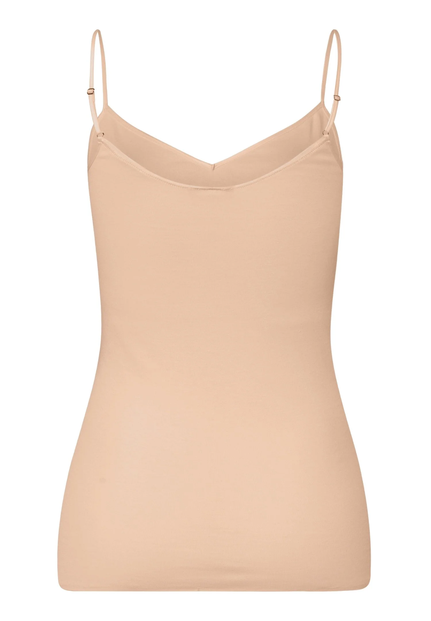 Cotton Seamless Spaghetti Top | beige 071601-070274 - Image 3