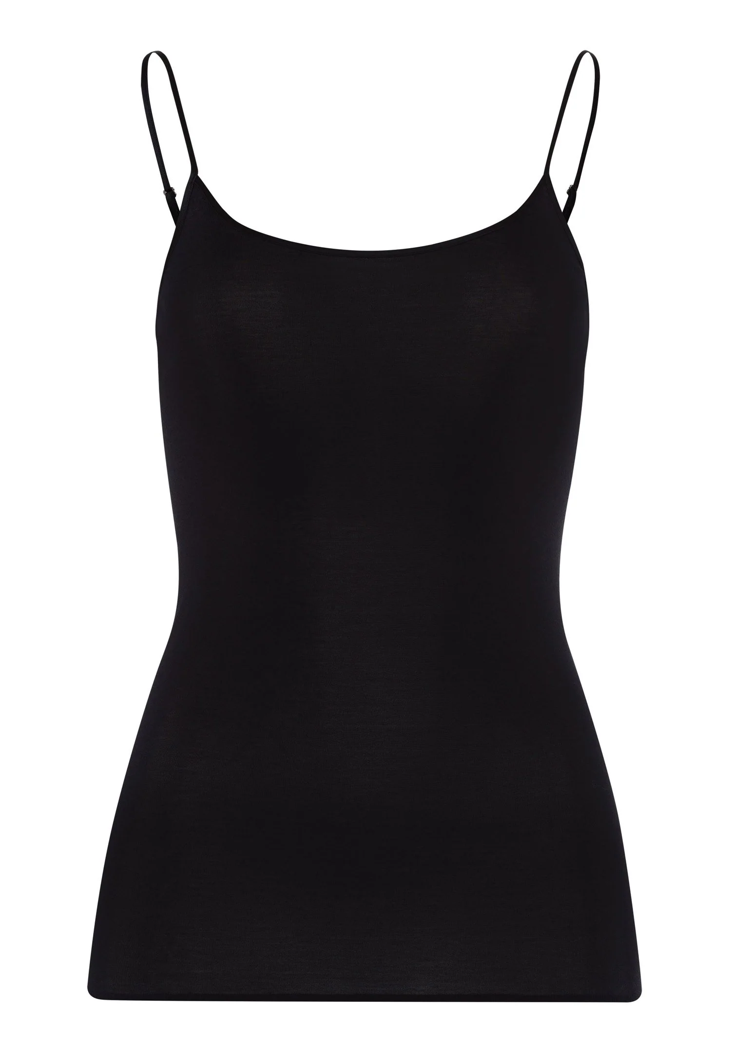 Cotton Seamless Spaghetti Top | black 071600-070019