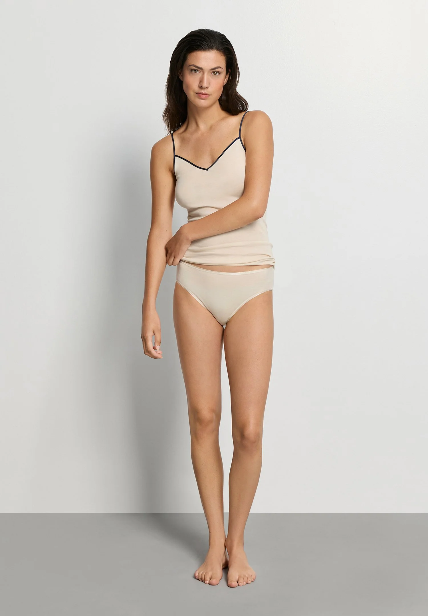 Cotton Seamless Spaghetti Top | summer sand 071601-073084 - Image 5