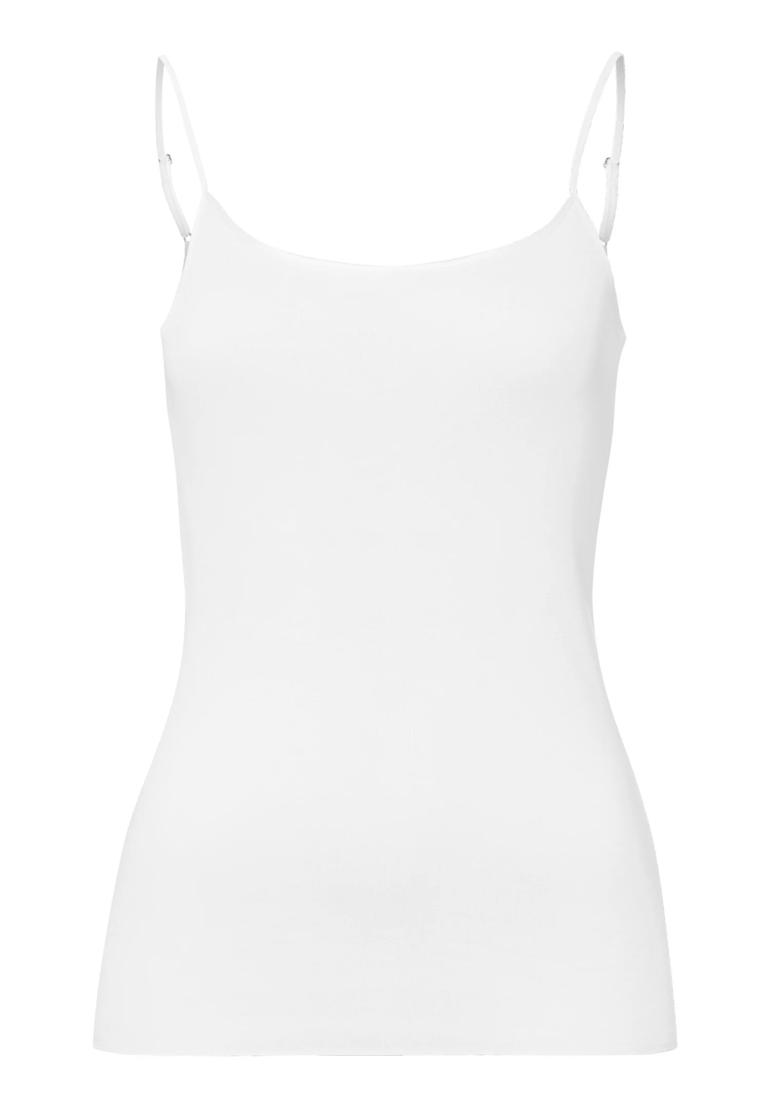 Cotton Seamless Spaghetti Top | white 071600-070101