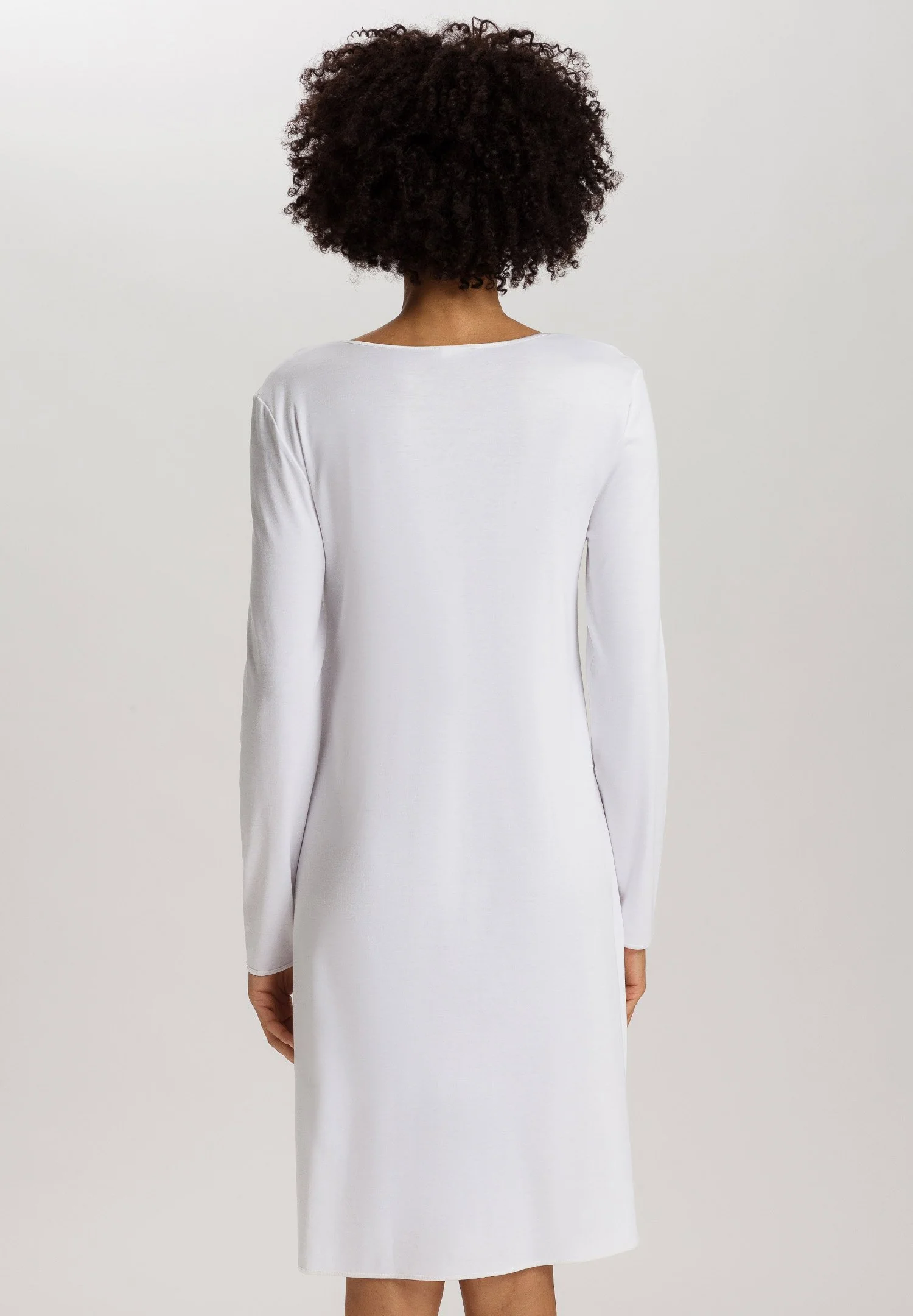 Cotton Silk L/SLV Nightdress 100cm | white 074815-070101 - Image 4