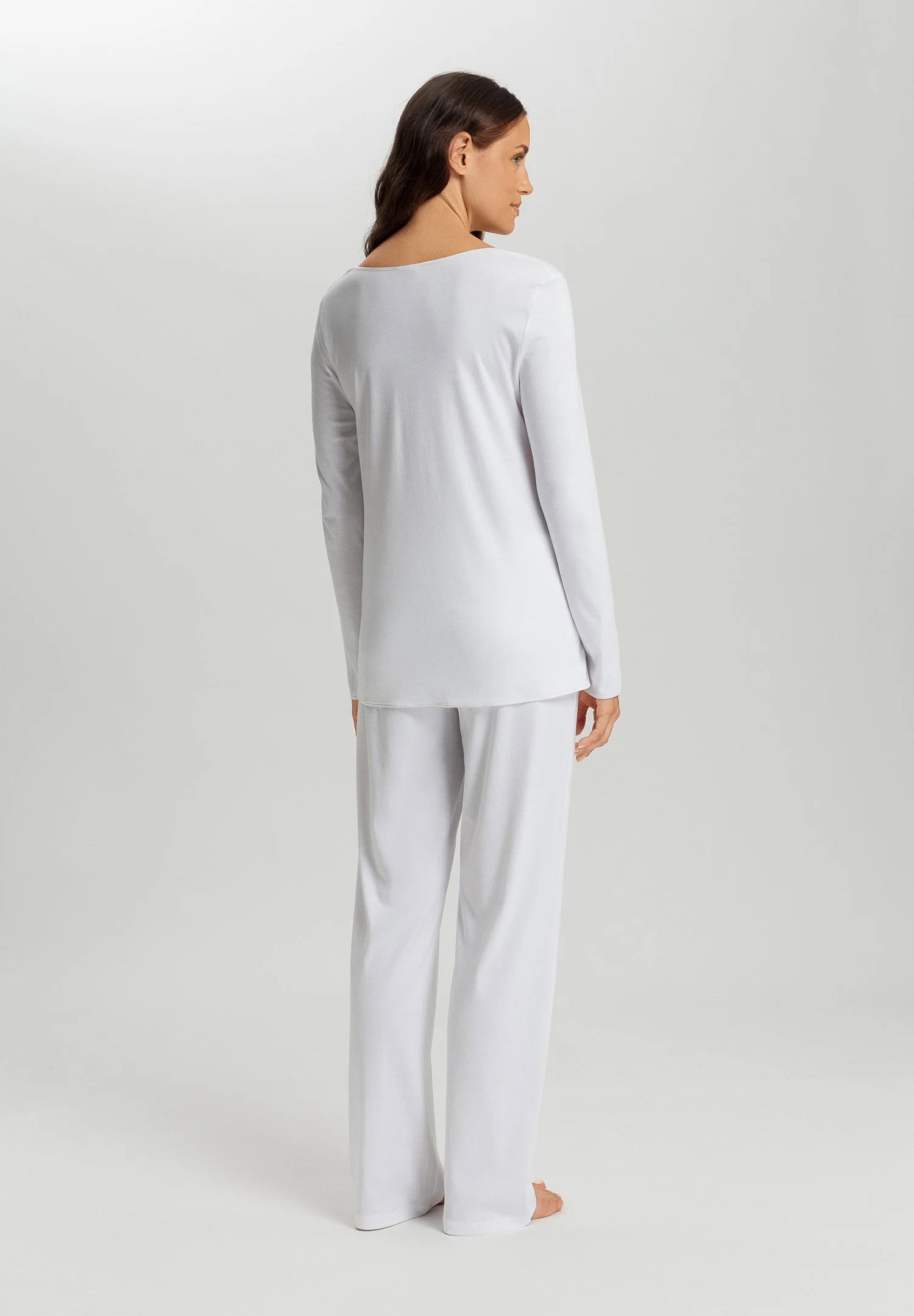 Cotton Silk L/SLV Pajama | white 074816-070101 - Image 4
