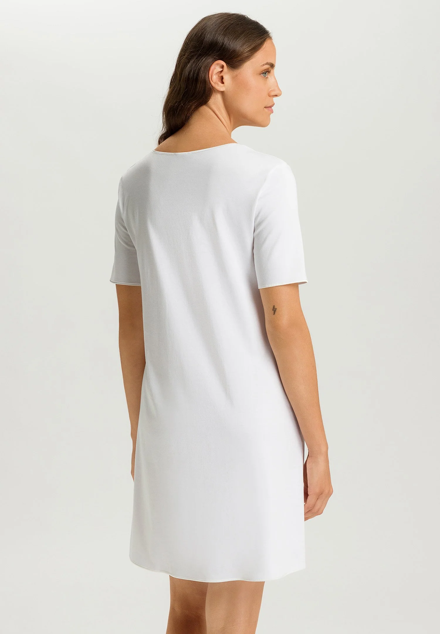 Cotton Silk S/SLV Nightdress 90cm | white 074814-070101 - Image 4