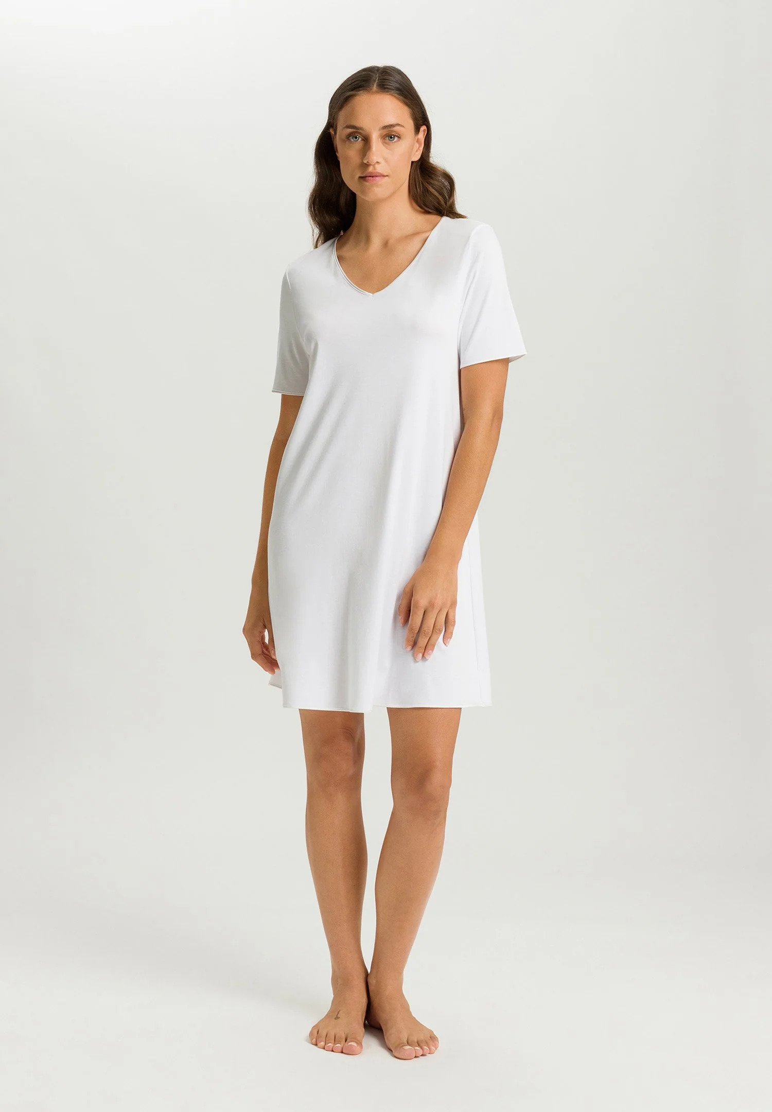 Cotton Silk S/SLV Nightdress 90cm | white 074814-070101 - Image 5