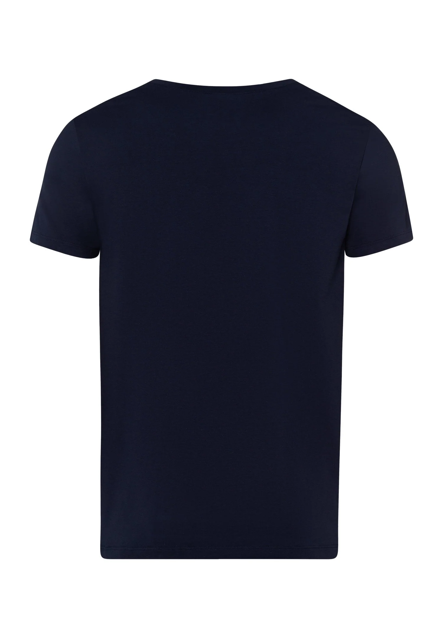 Cotton Superior S/SLV Shirt V-Neck | midnight navy 073089-070593 - Image 3