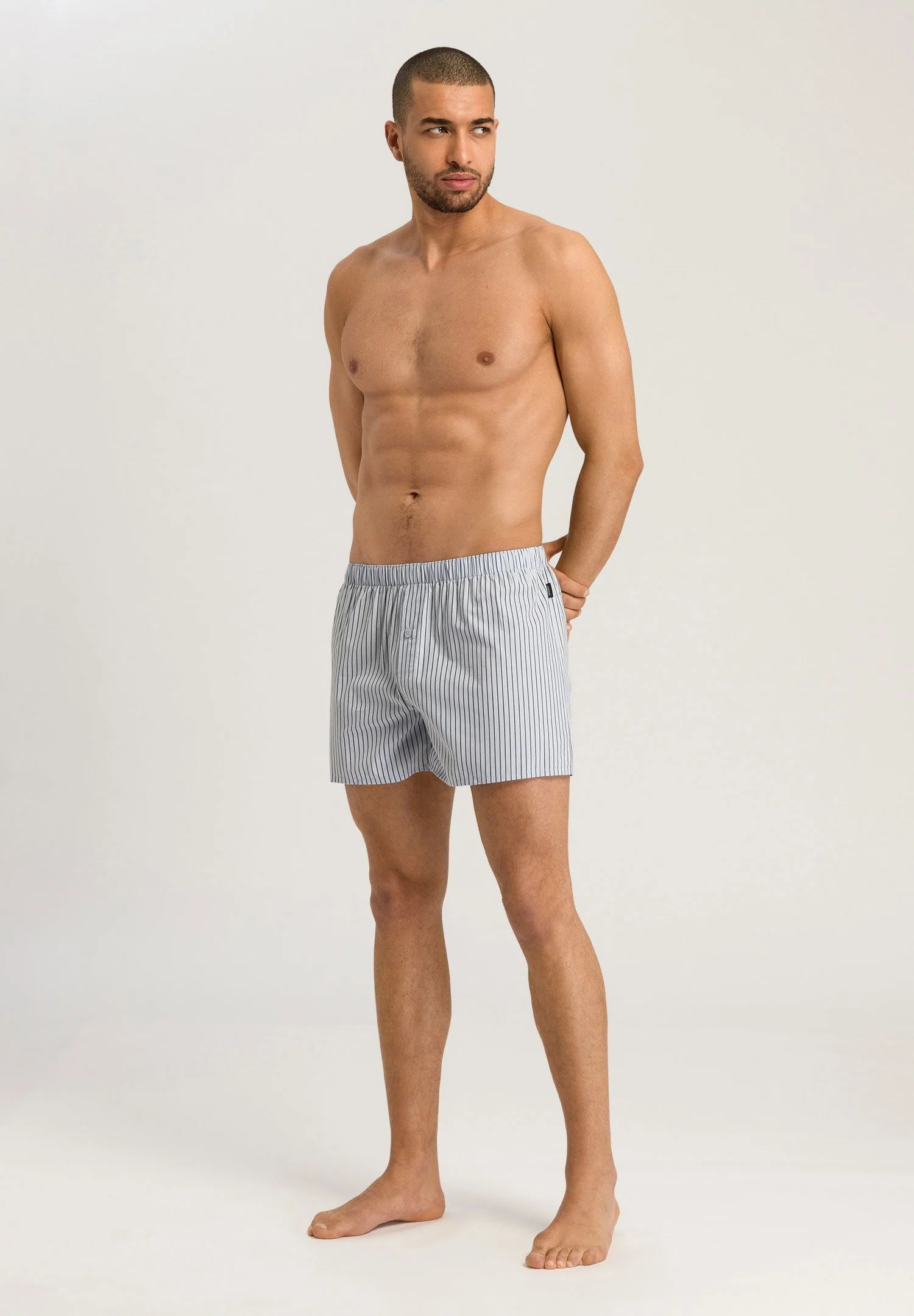 Fancy Woven Boxers | light grey stripe 074013-071249 - Image 5