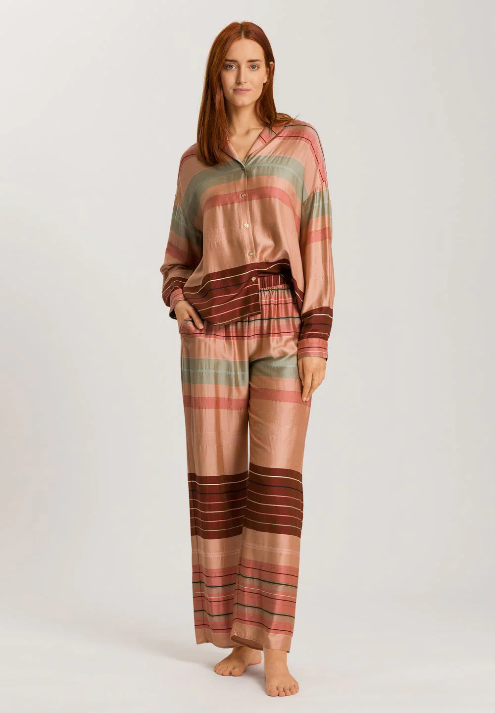 Hannah Long Pants | earth tanned stripe 074859-072166 - Image 5
