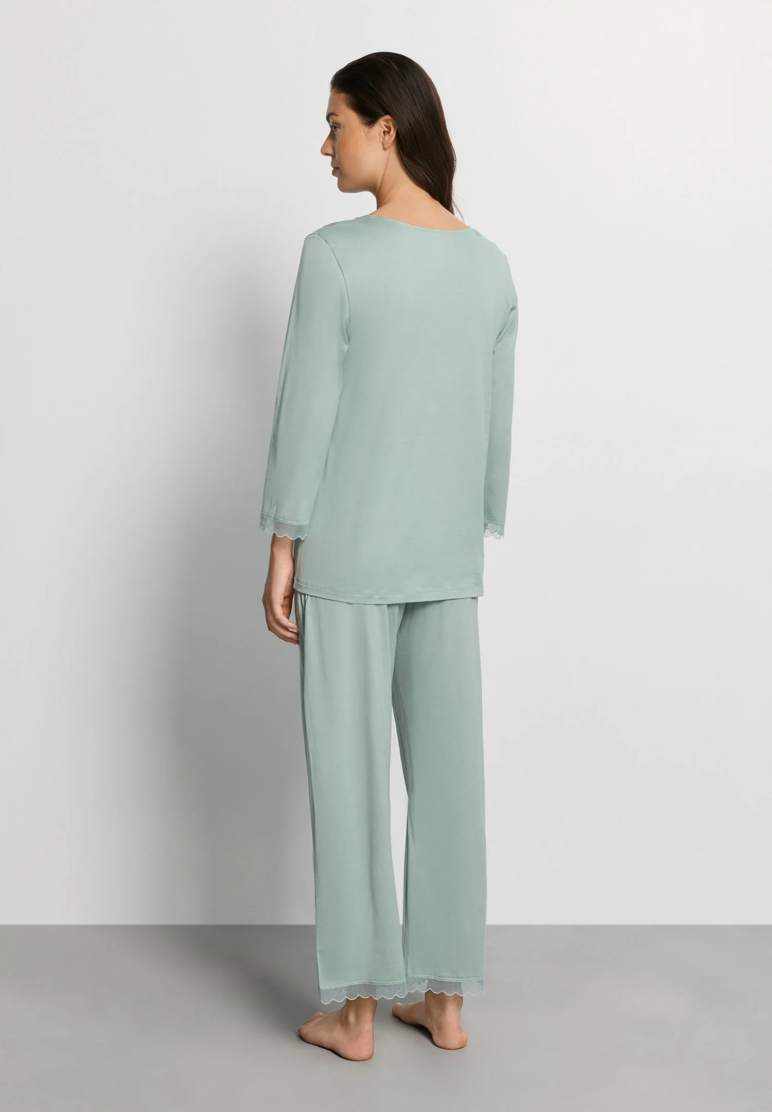 Inaya L/SLV Pyjama Crop Pants | dark seafoam 074739-072733 - Image 4