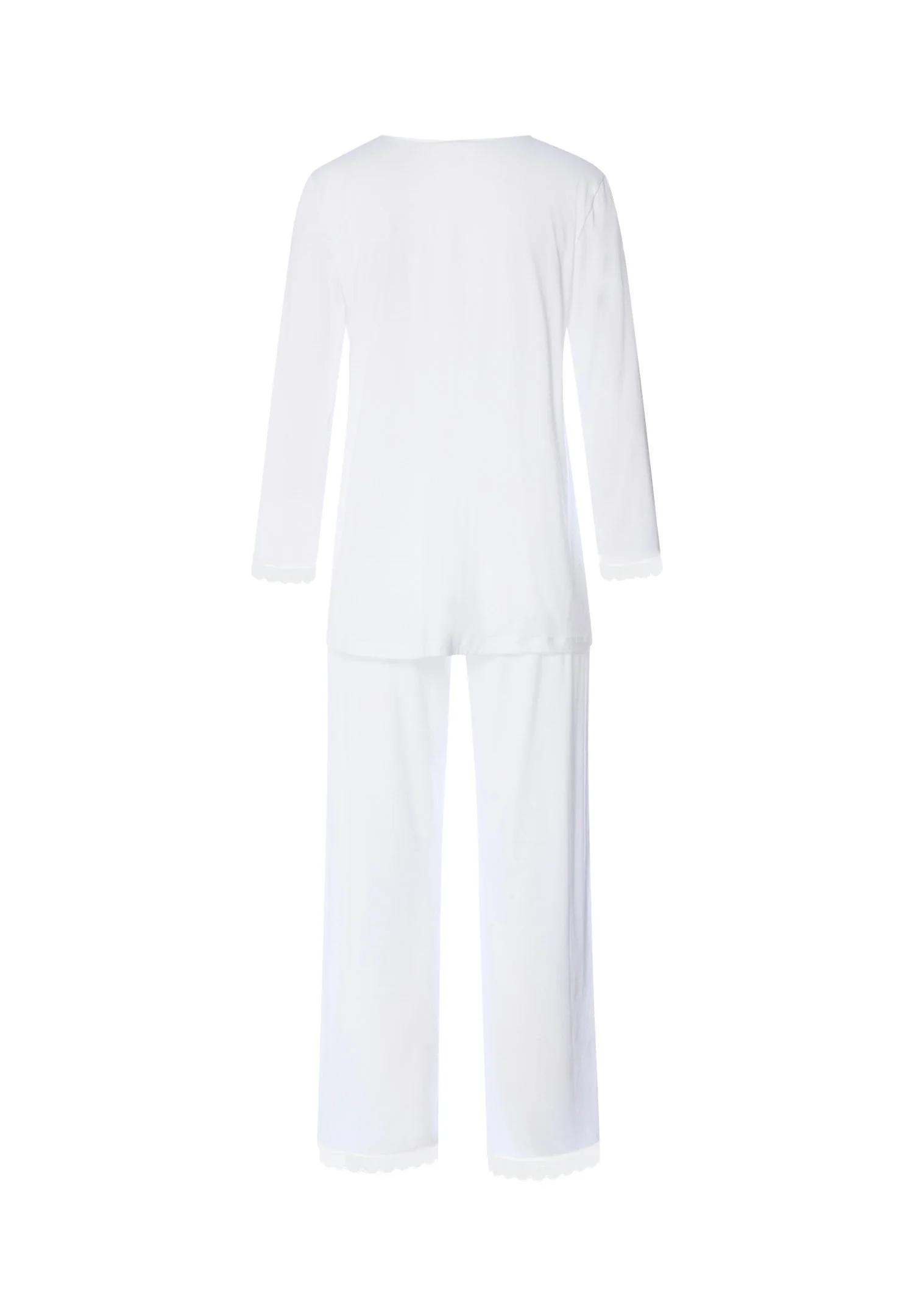 Inaya L/SLV Pyjama Crop Pants | white 074739-070101 - Image 3
