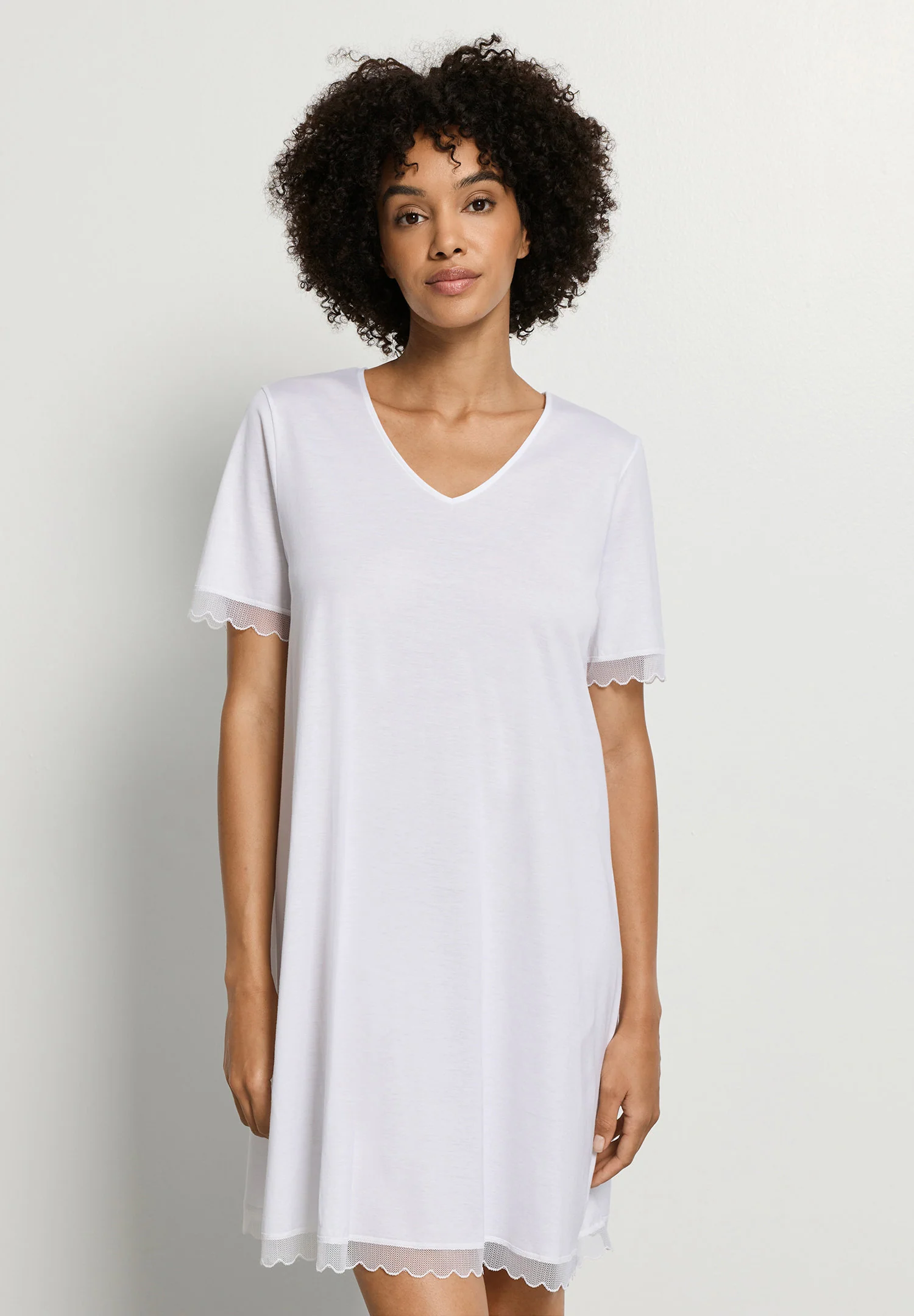 Inaya S/SLV Nightdress 90cm | white 074736-070101 - Image 2